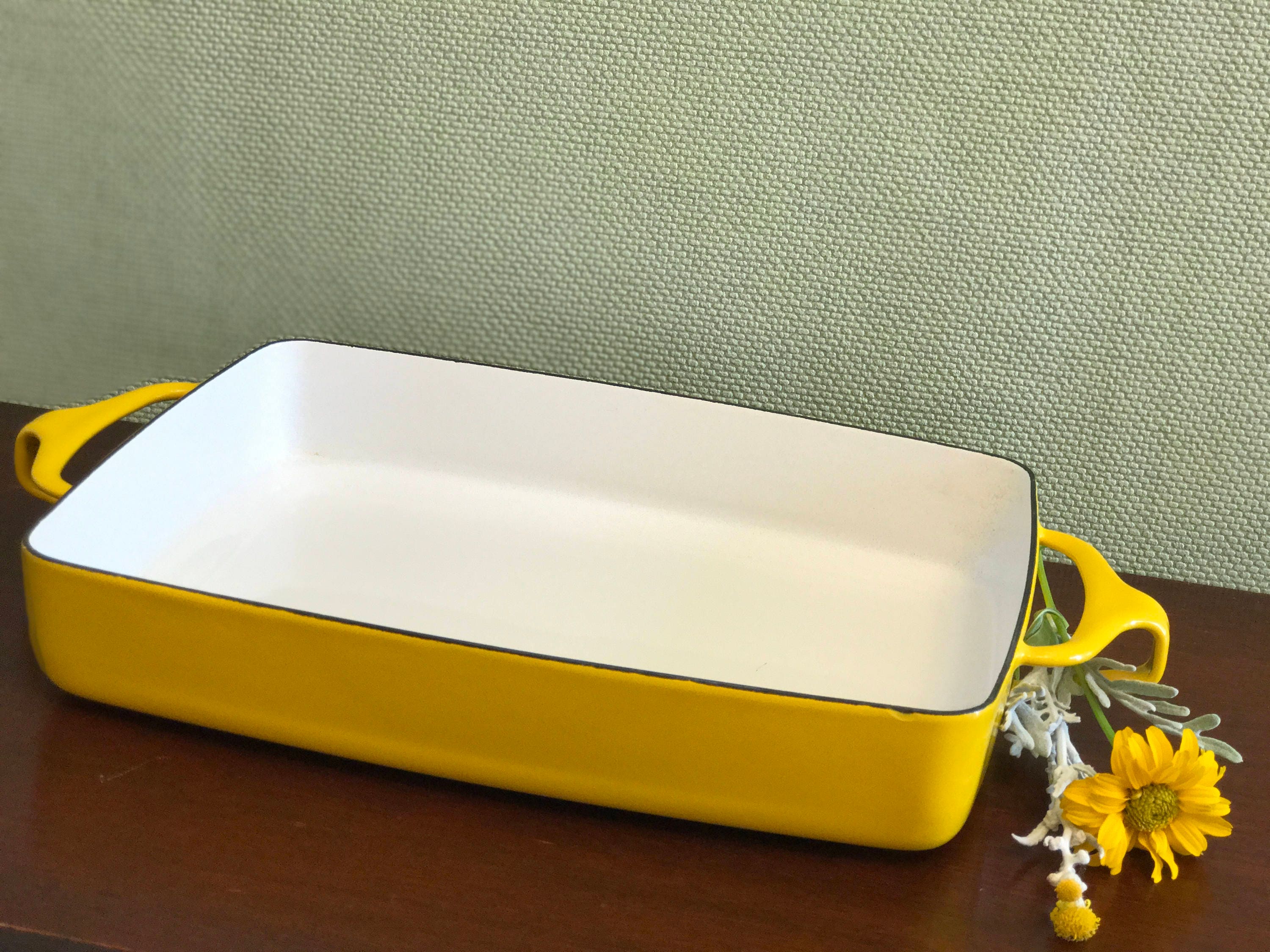 Danish Modern Bakeware, Dansk Kobenstyle Enamel Baking Pan, Small