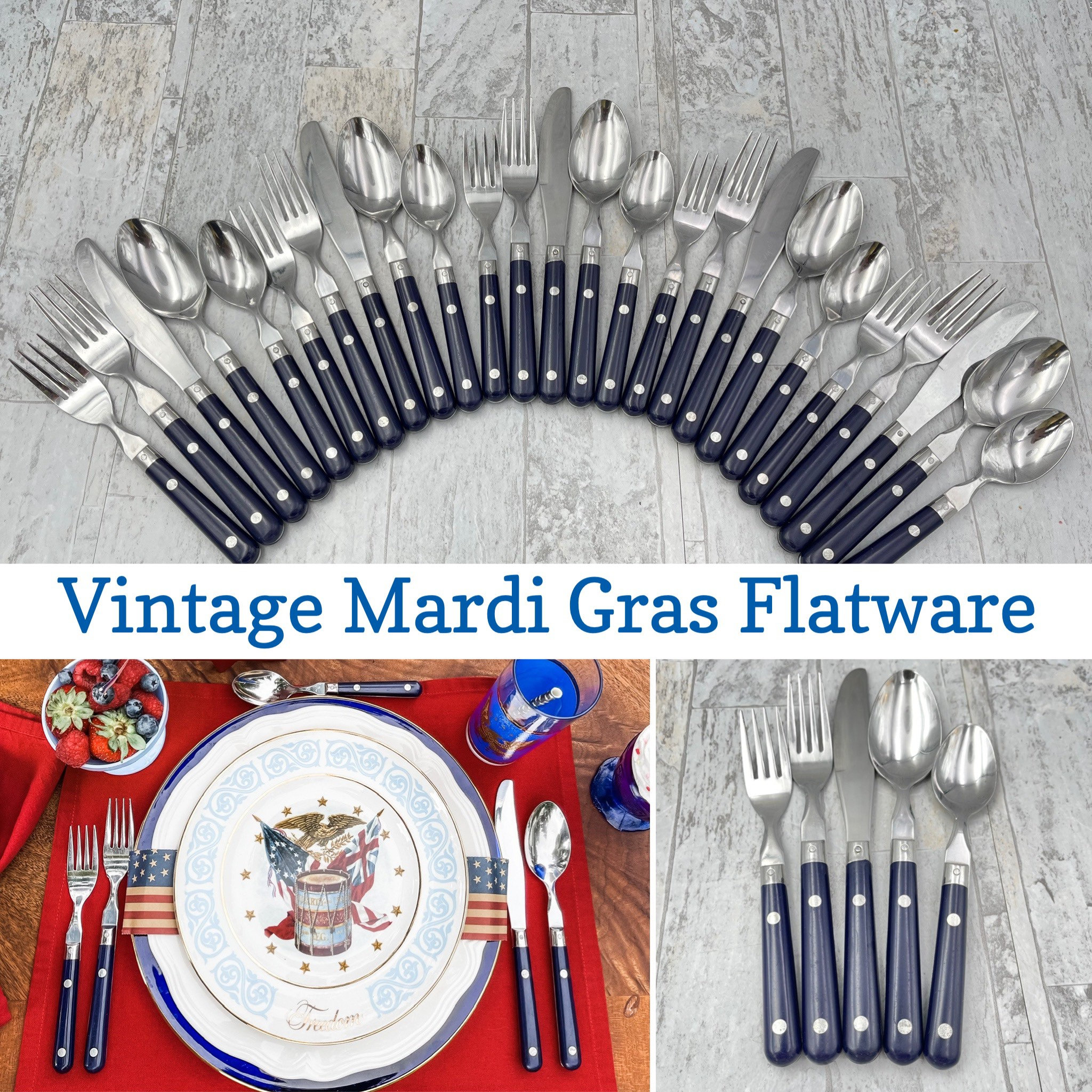 mardi gras silverware