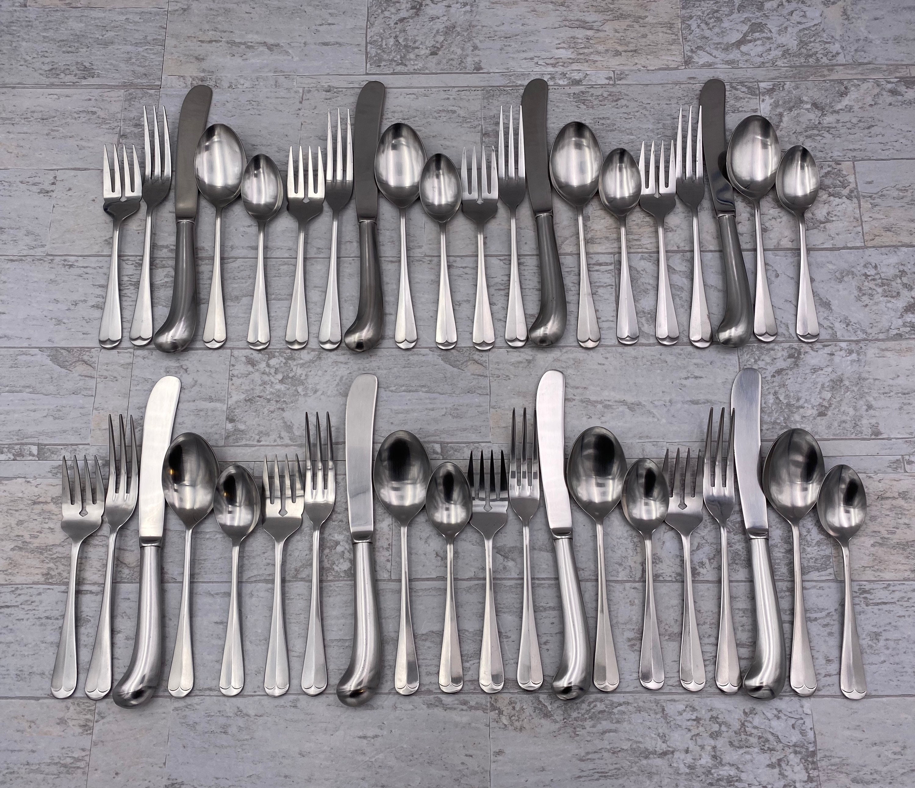 Vintage Flatware set Old Cape Cod pattern Stainless Steel with Pistol