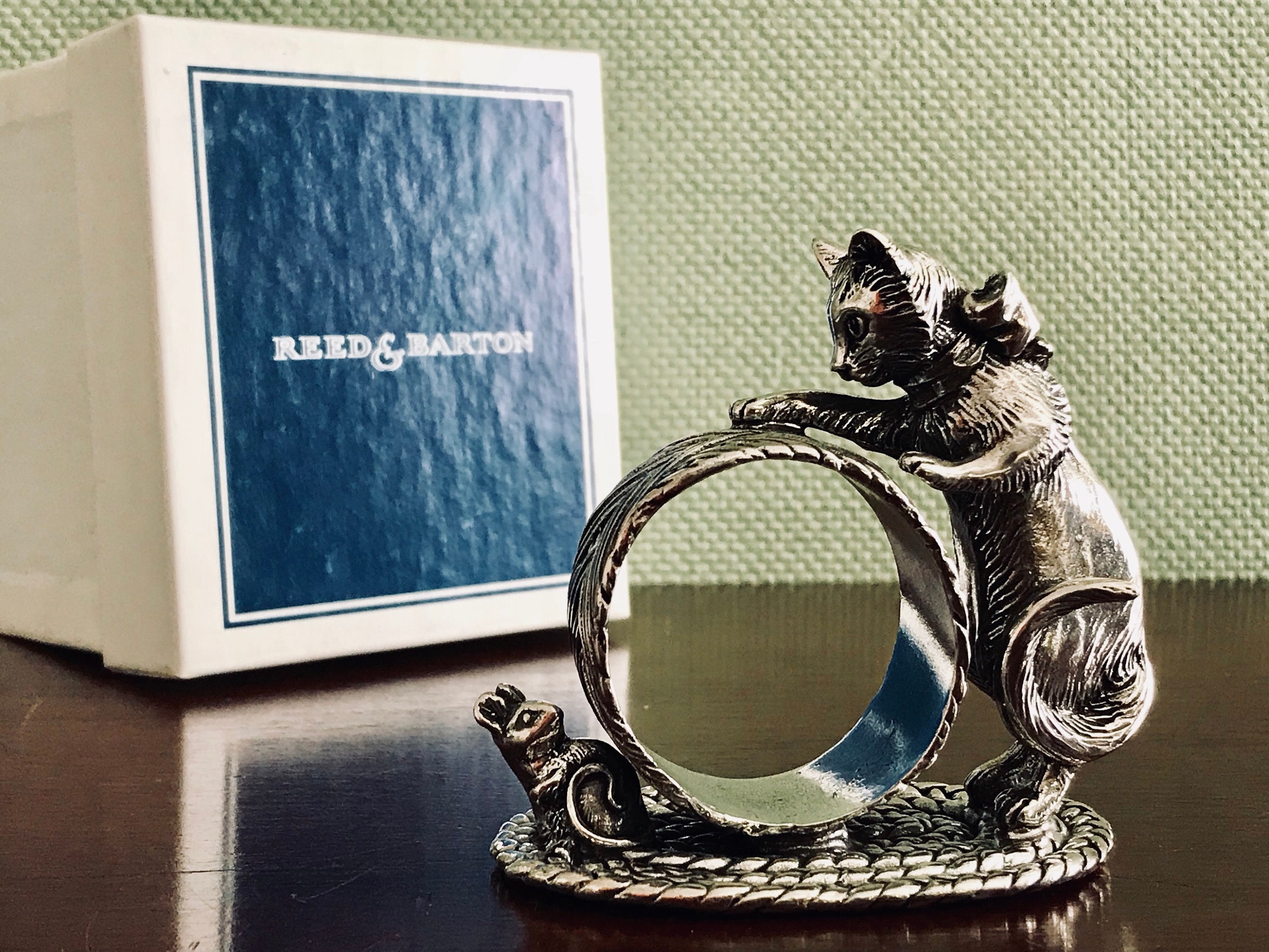 Cat store napkin rings