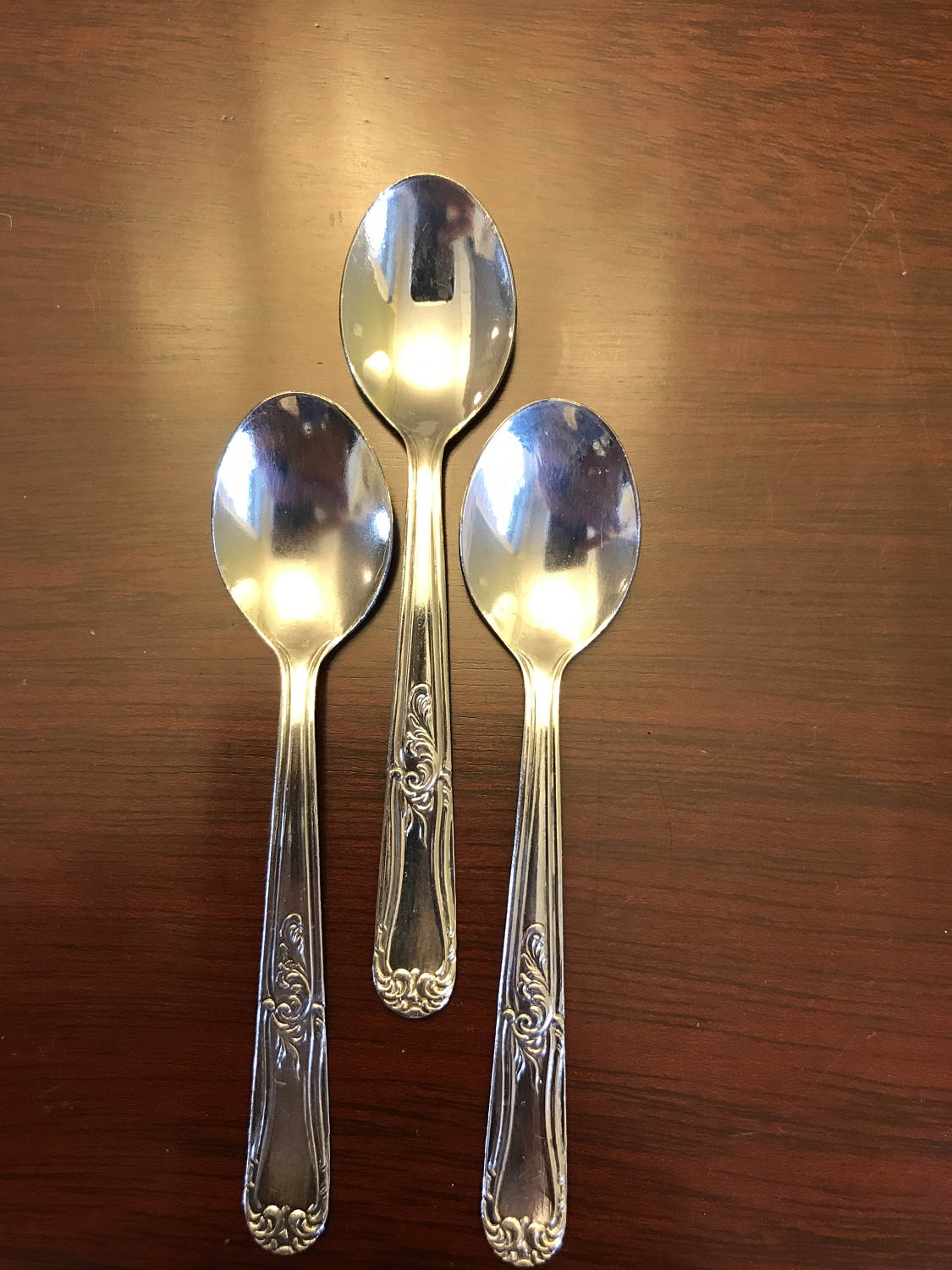 Mini Demitasse Spoons, Hallmarked Inox W Wolff, Silver plated Spoons
