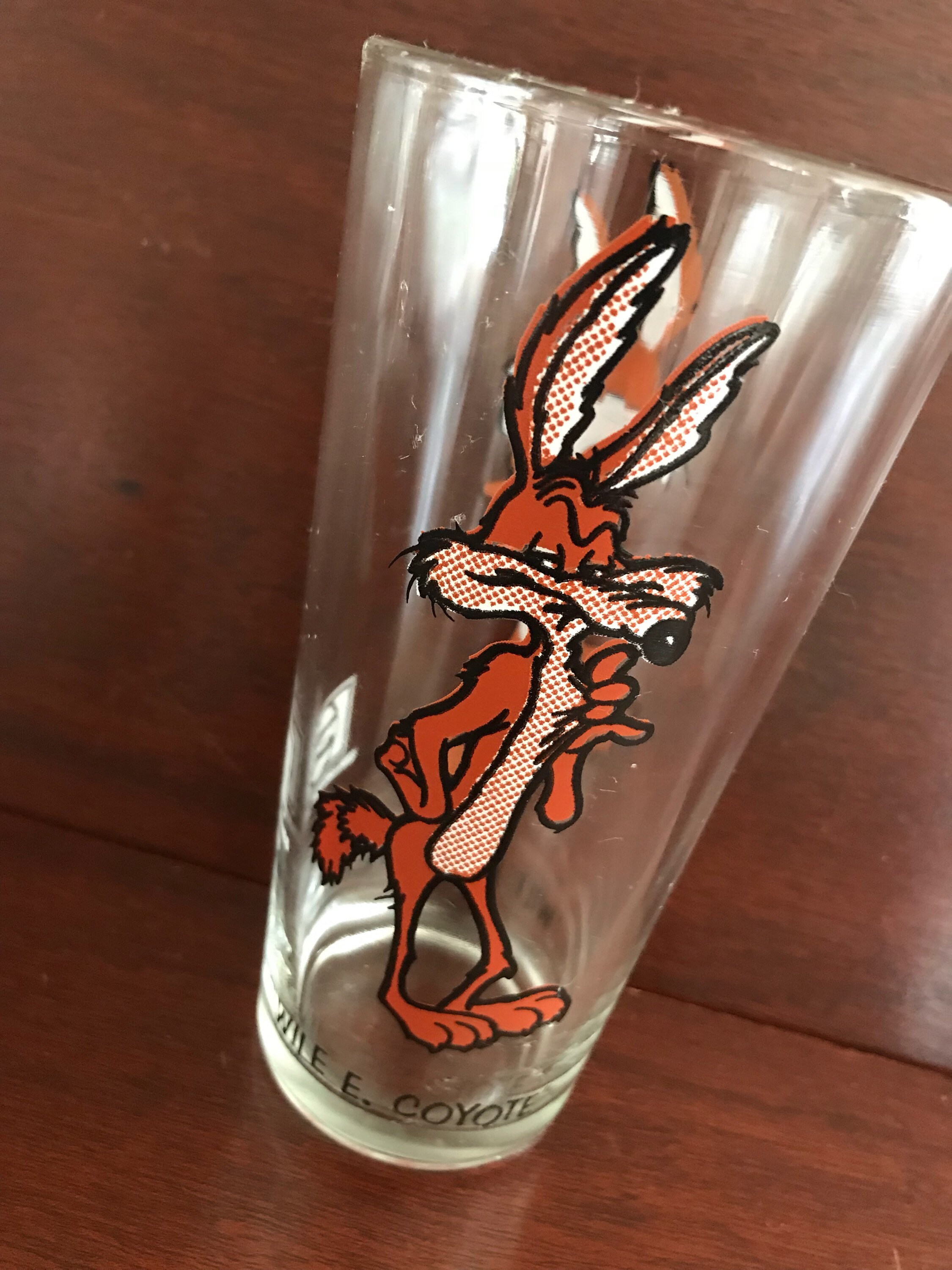 wile e coyote pepsi glass
