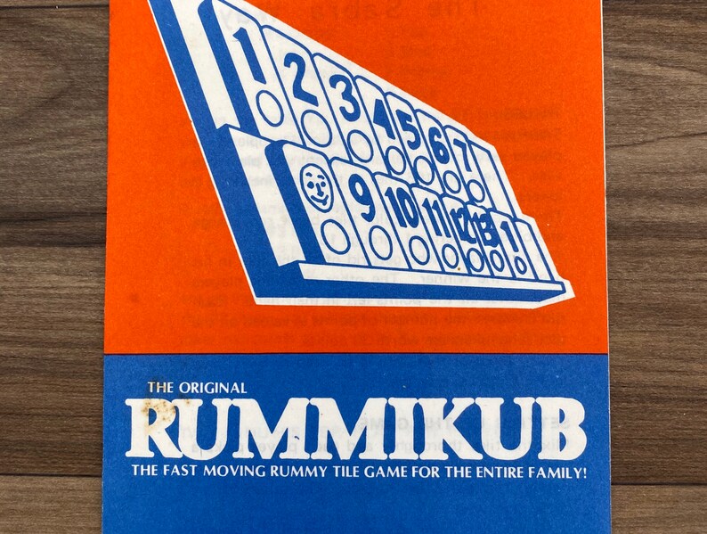 Tournament Rummikub Game Set Vintage Rummy Tile Game in Etsy