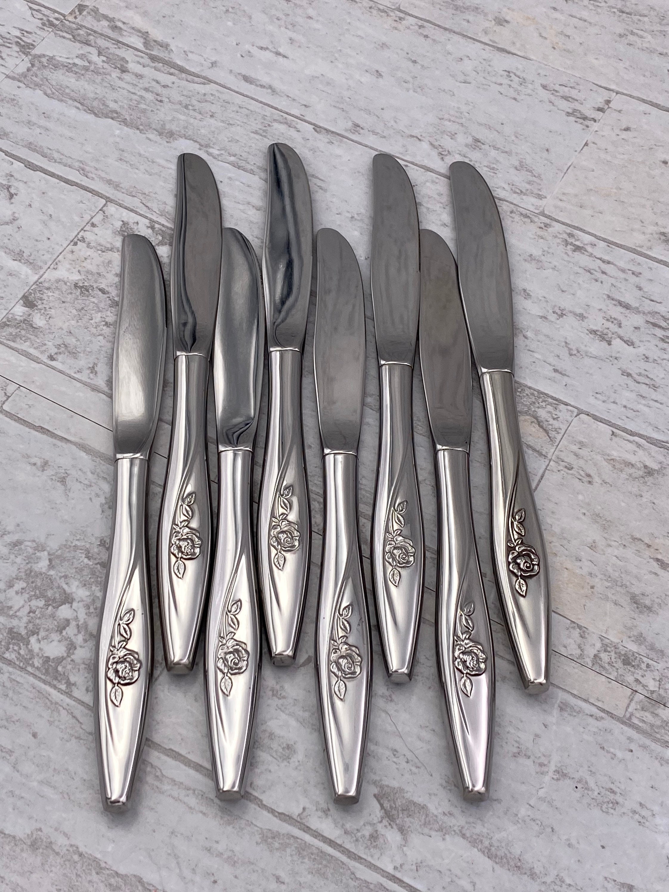 Oneida Lasting Rose Deluxe Stainless Flatware Set, Service for 8 in Storage  Tray, Vintage Silverware Set, Mint Condition, Wedding Gift 