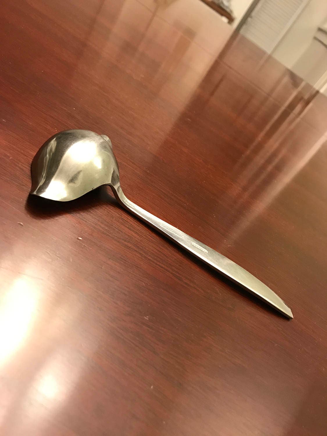 Vintage Ladle, Crestmark Stainless steel Ladle Sauce spoon, MidCentury