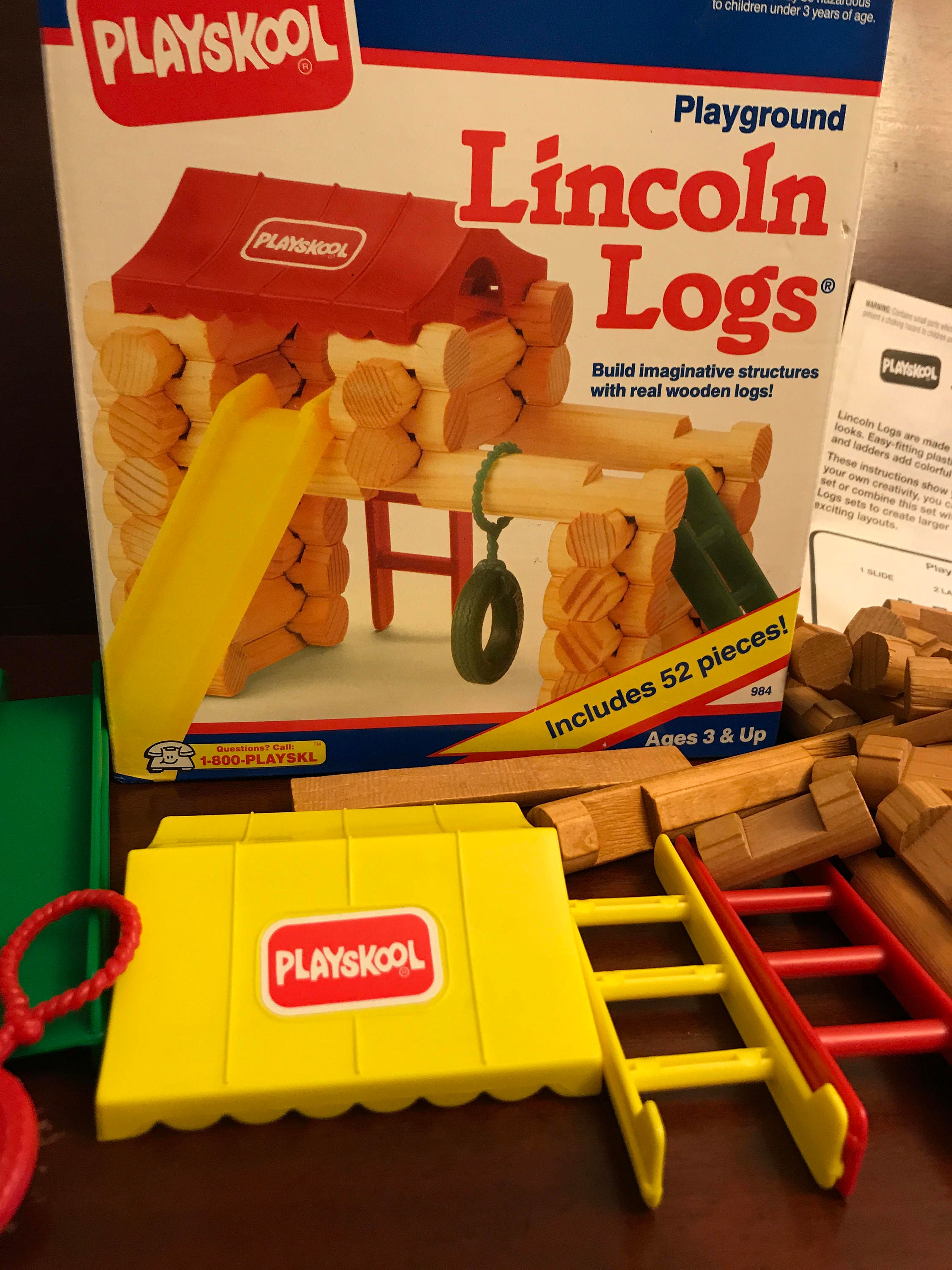 Vintage Lincoln Logs Playskool Lincoln Logs Playground set