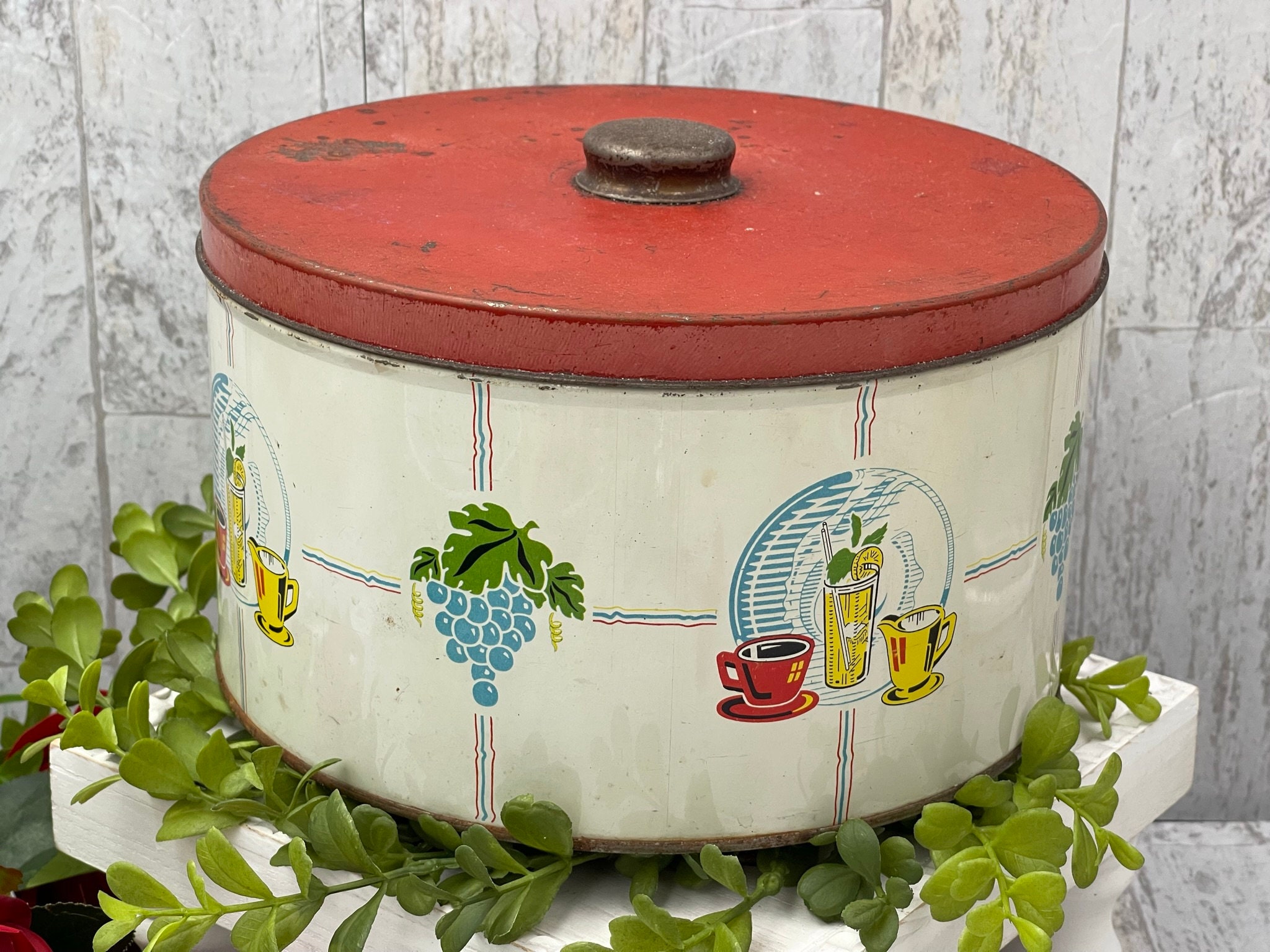 Tin boxes cans decorative storage display