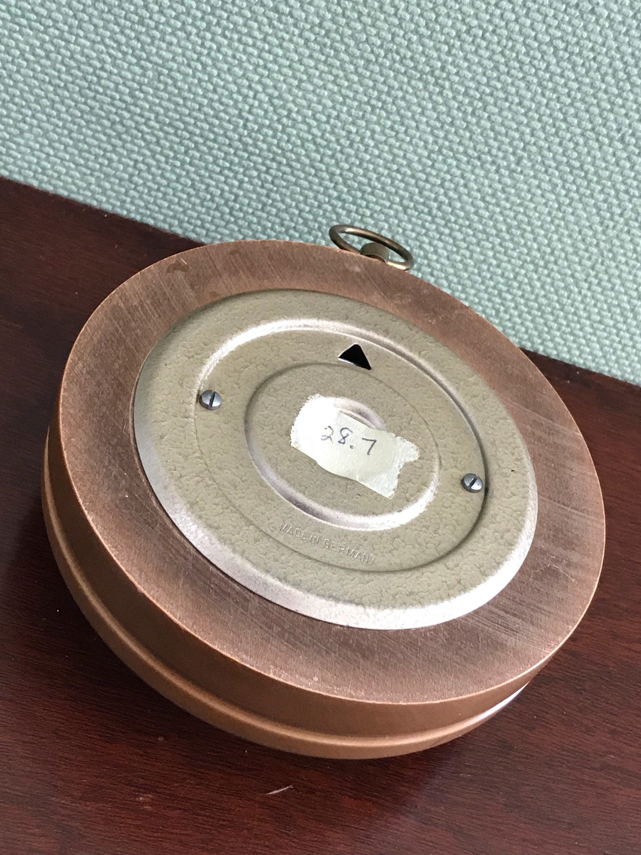 Vintage Barometer, Rare Myrtlewood Barometer, Columbian Optical Co