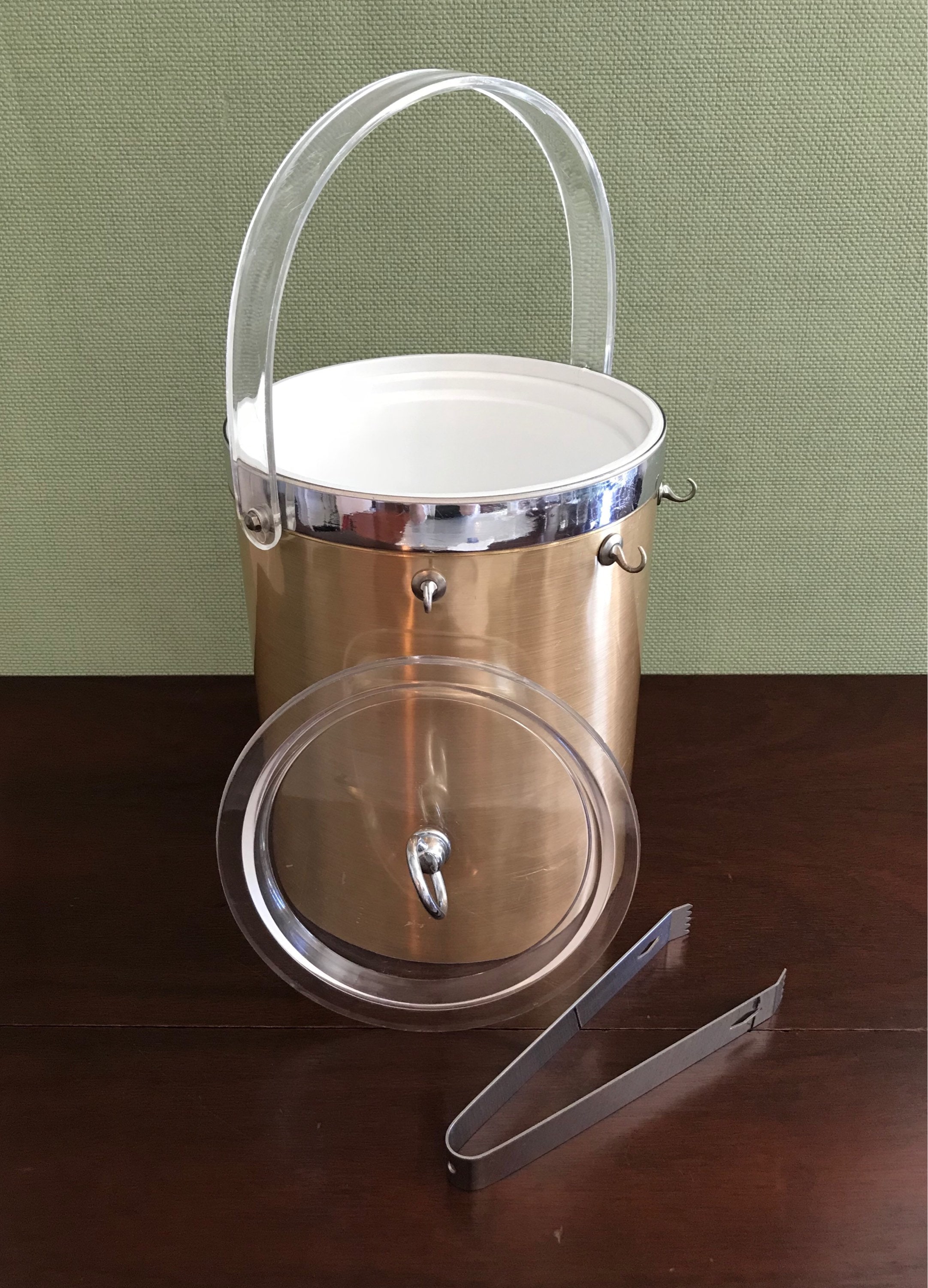 Briard Gold Ice Bucket Hollywood Regency Ice Bucket Etsy