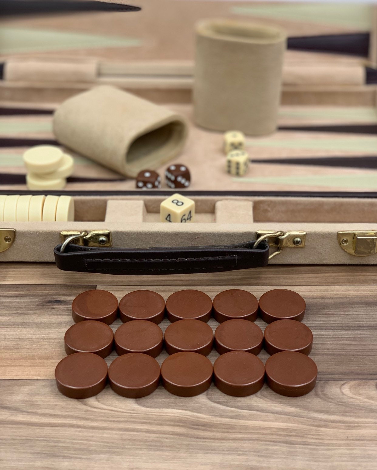 15 Pedine Backgammon Vintage In Bachelite Rossa Traslucida – Factory Seconds