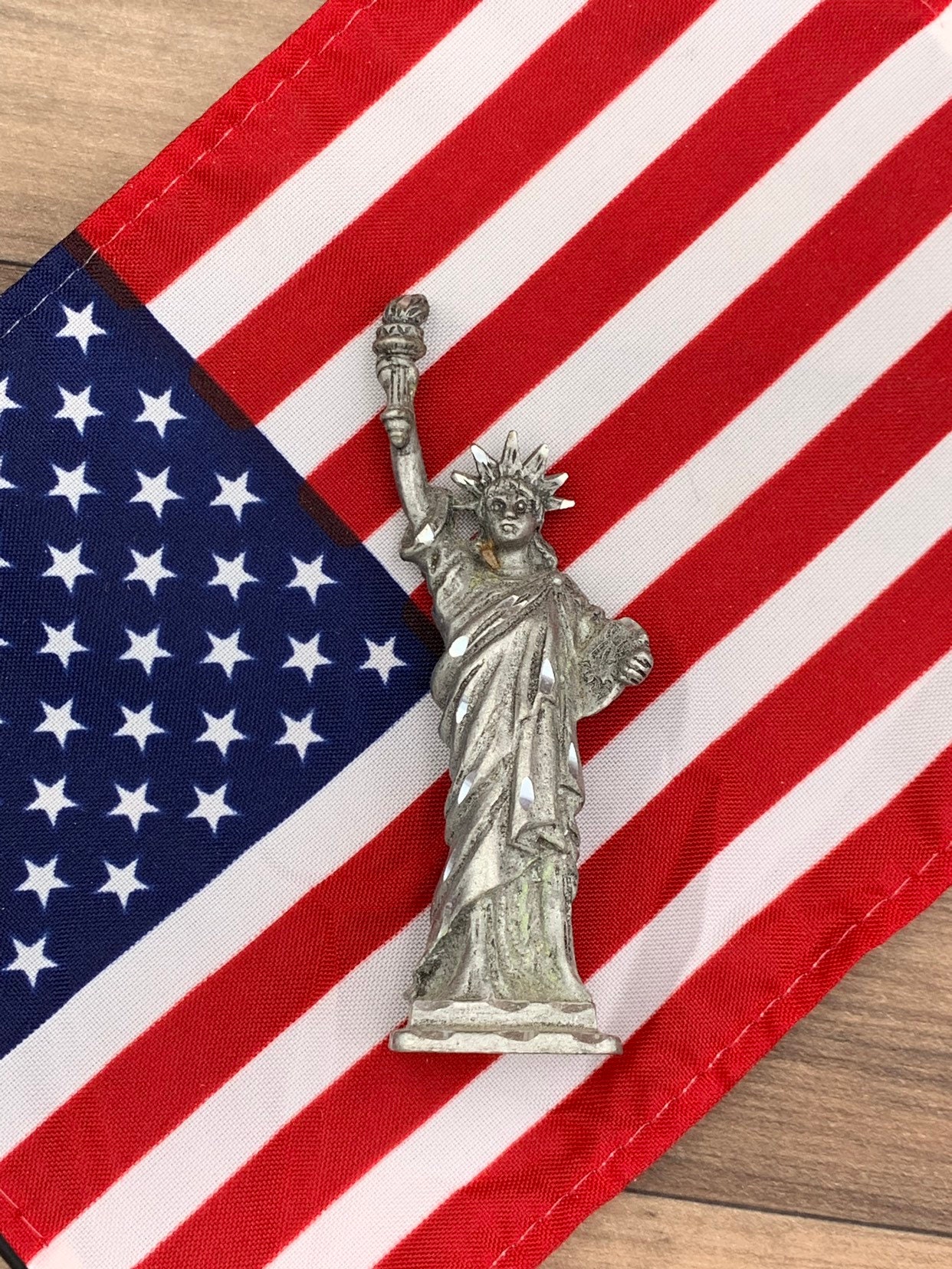 Statue of Liberty Pewter figurine, Lady Liberty Miniature, Statue of Liberty memorabilia
