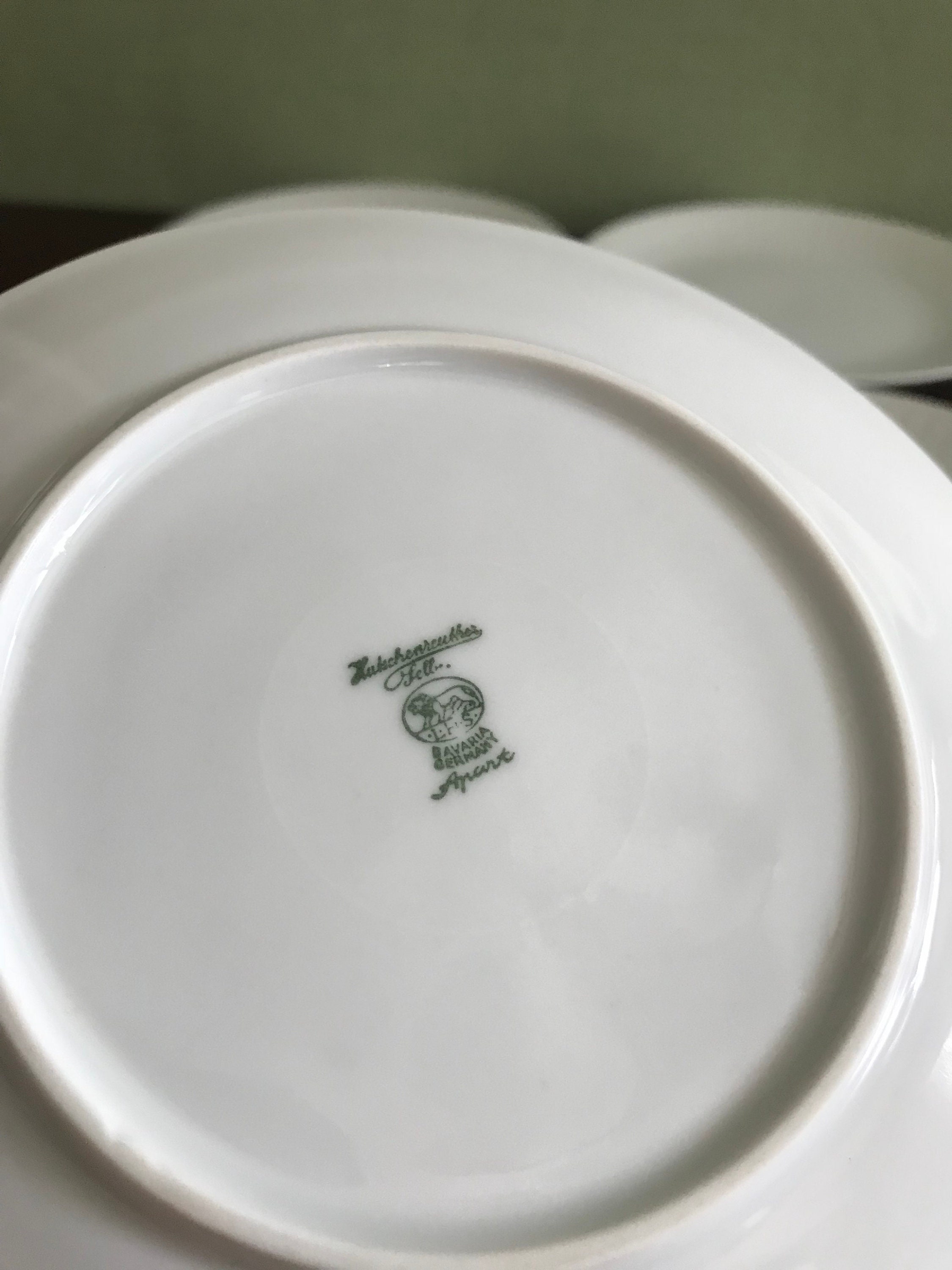 Mid Century Bread Butter plates, Apart by Hutschenreuther China dinnerware, Vintage Minimalist