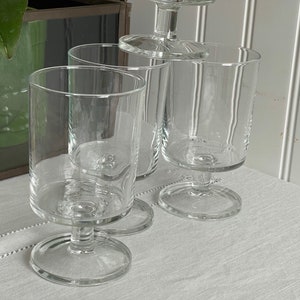 Vintage Goblets, Cavalier Clear by Cristal D’Arques-Durand, Set of 4, French Stemware