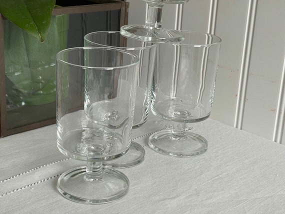 Vintage Goblets, Cavalier Clear by Cristal D’Arques-Durand, Set of 4, French Stemware