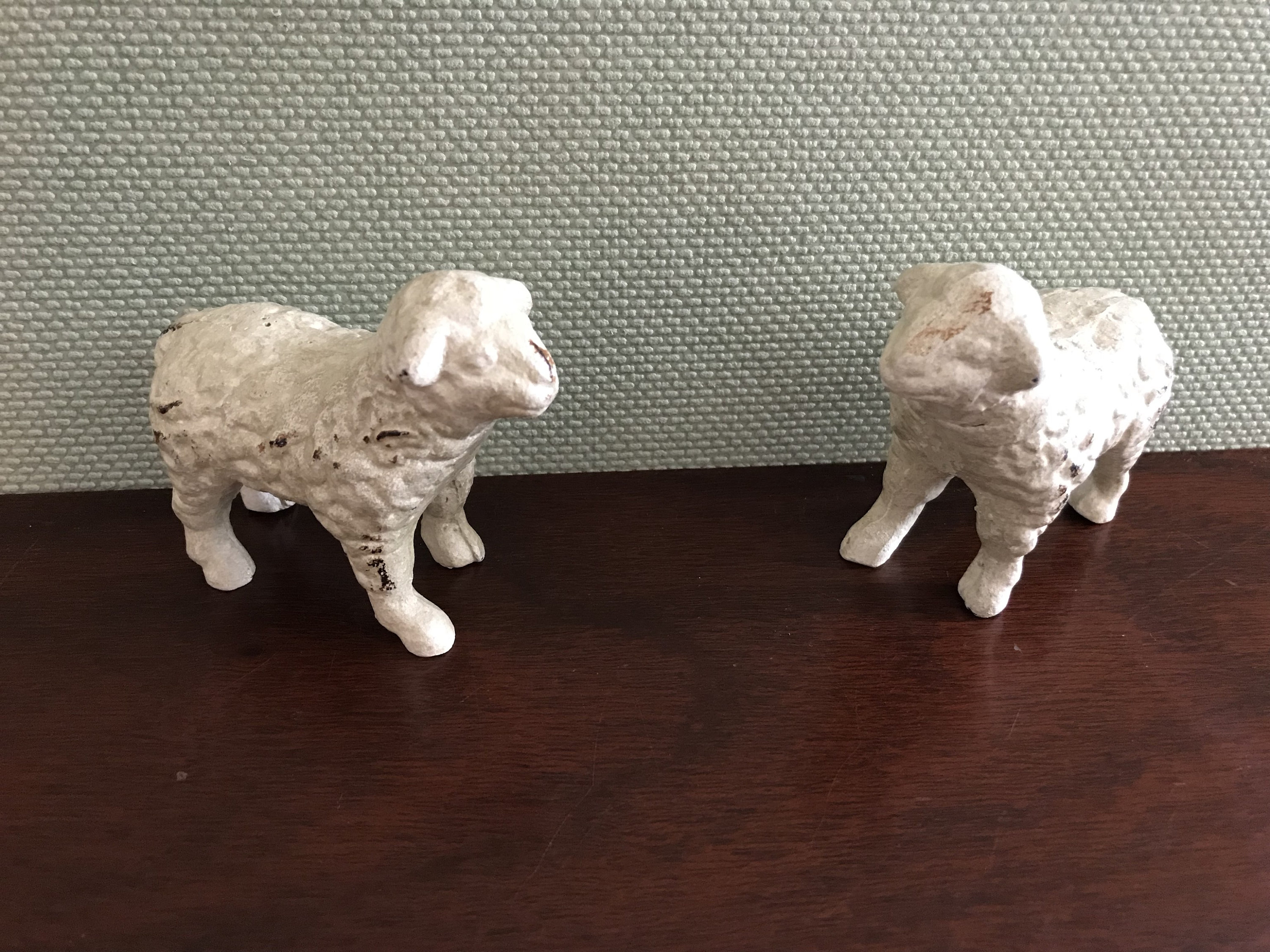 antique sheep figurines