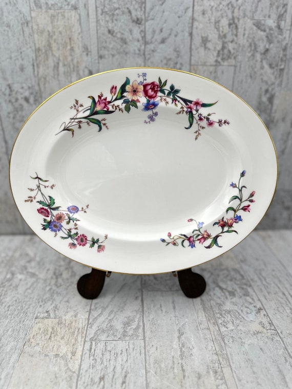 Vintage Wedgewood Oval platter, Devon Spray pattern, choice of 1, Made in England