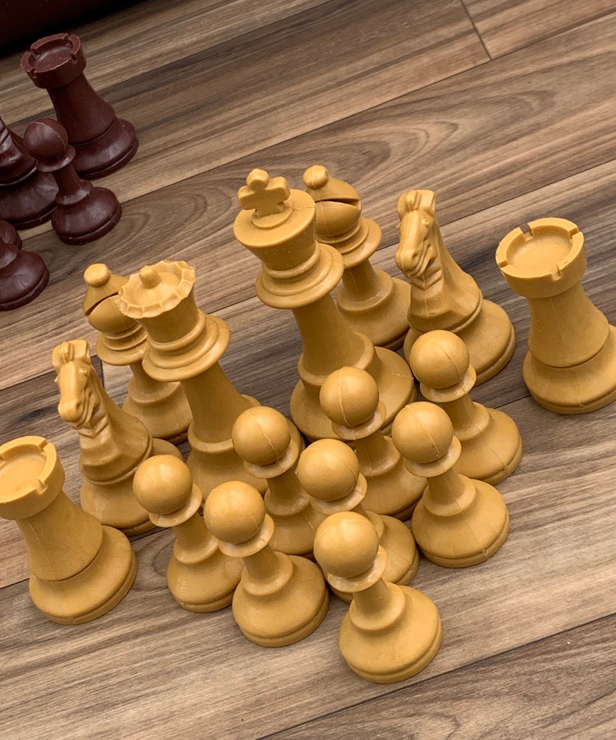 Vintage Chess Set, Staunton Chess set in Storage bag, Replacement Chess