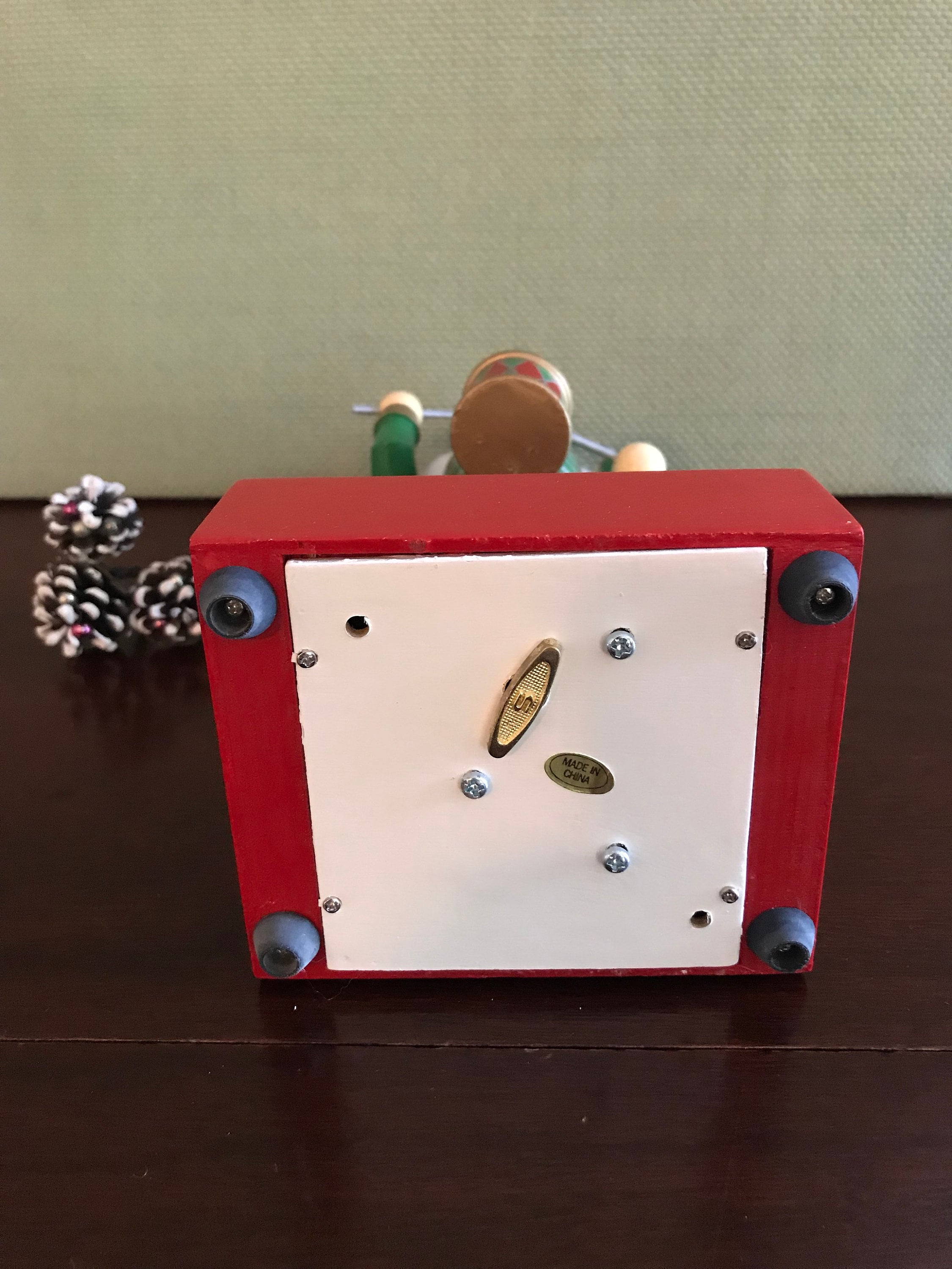 Vintage Musical Toy soldier with Drum Nutcracker with movement