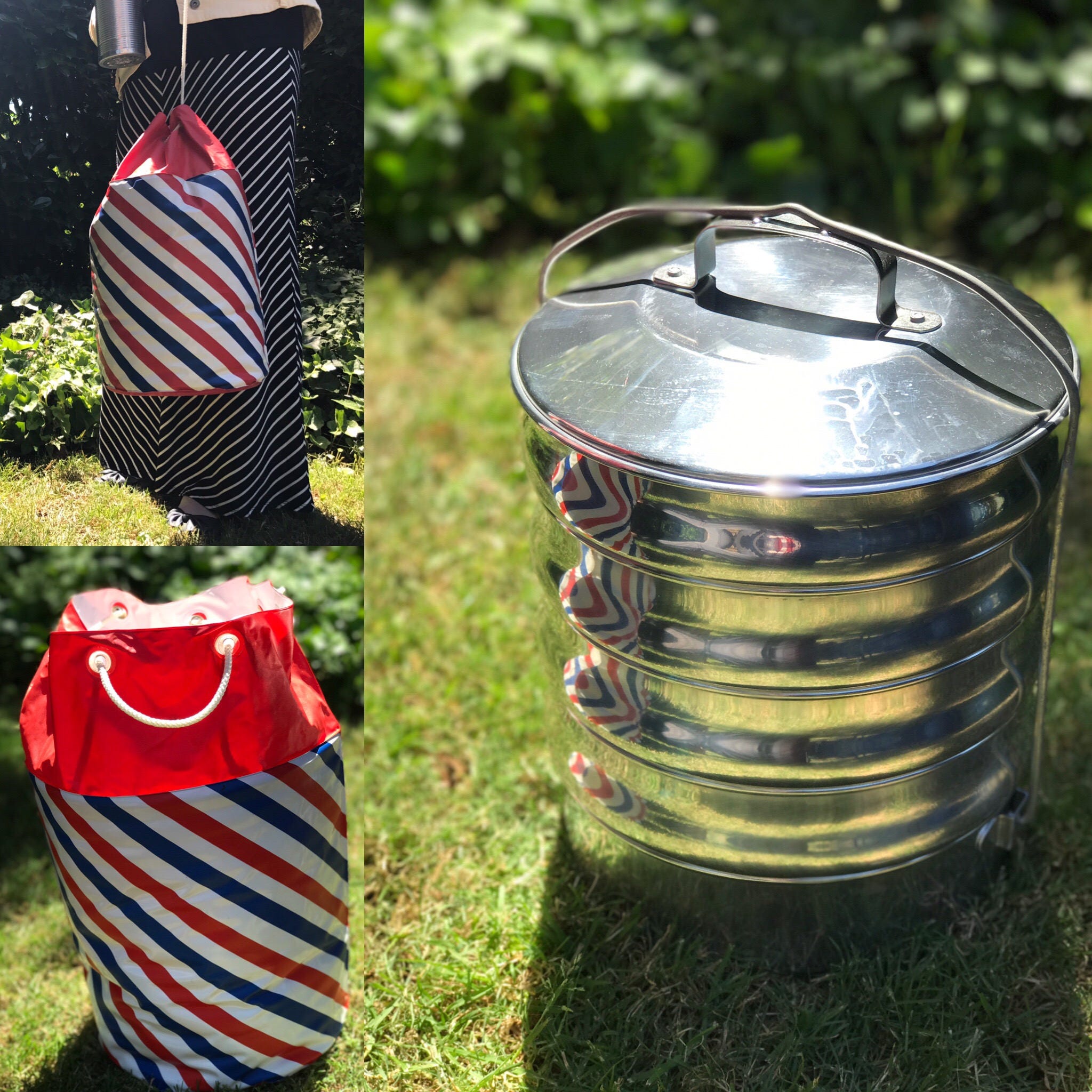 Vintage Stacking Picnic set, Regal Insulated picnic set, complete