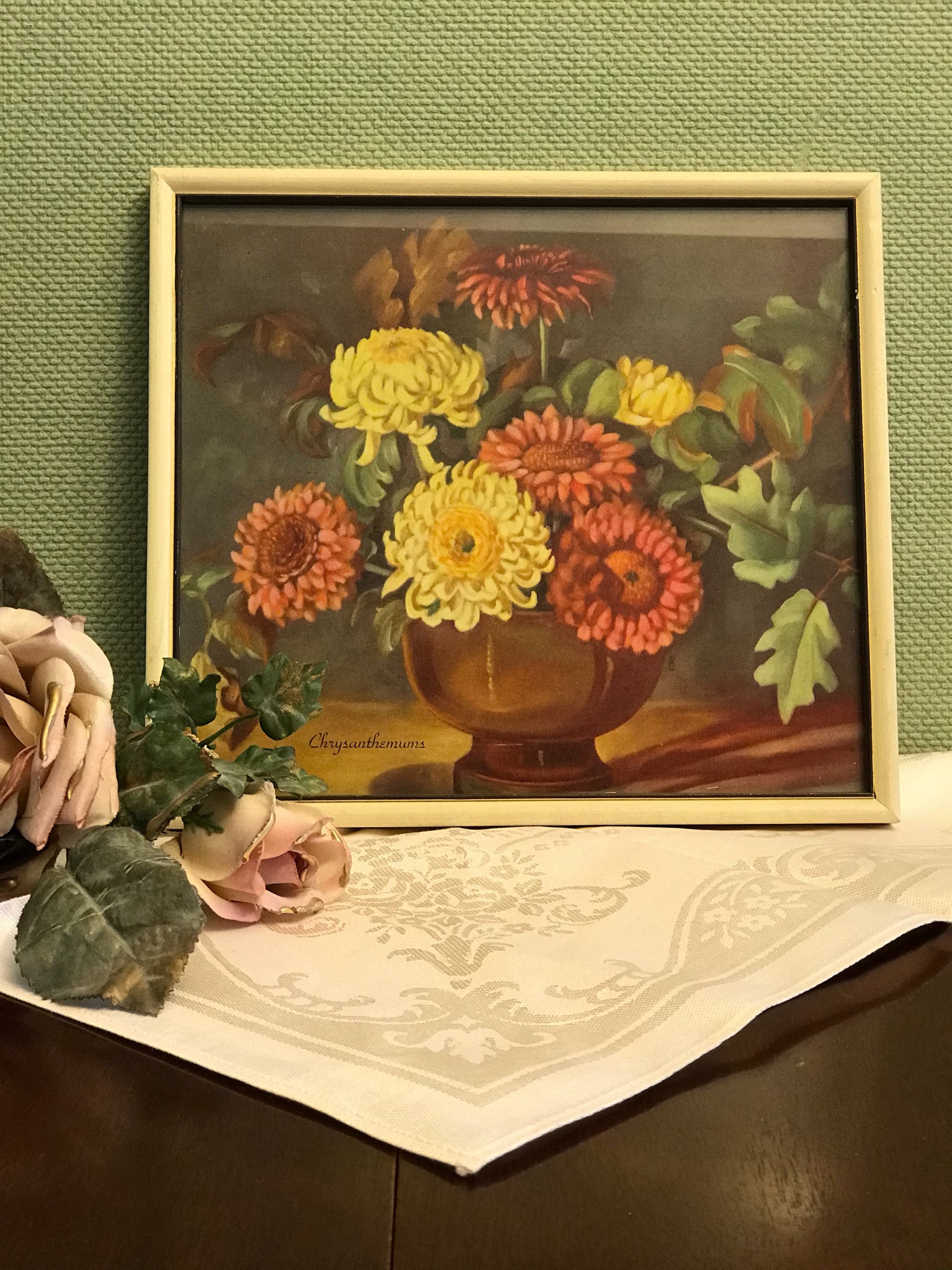 Vintage Floral Prints, Framed under glass botanical prints, Wall Art ...
