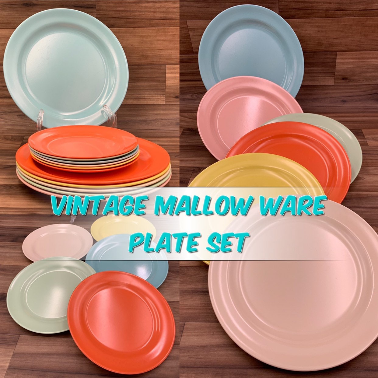 rustic plastic plates