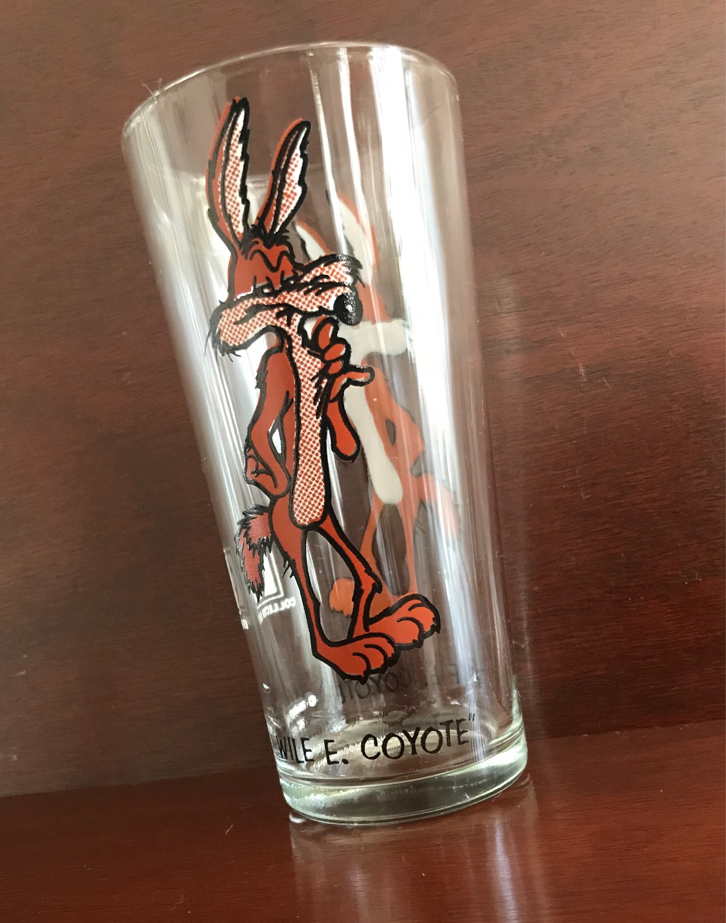 wile e coyote pepsi glass