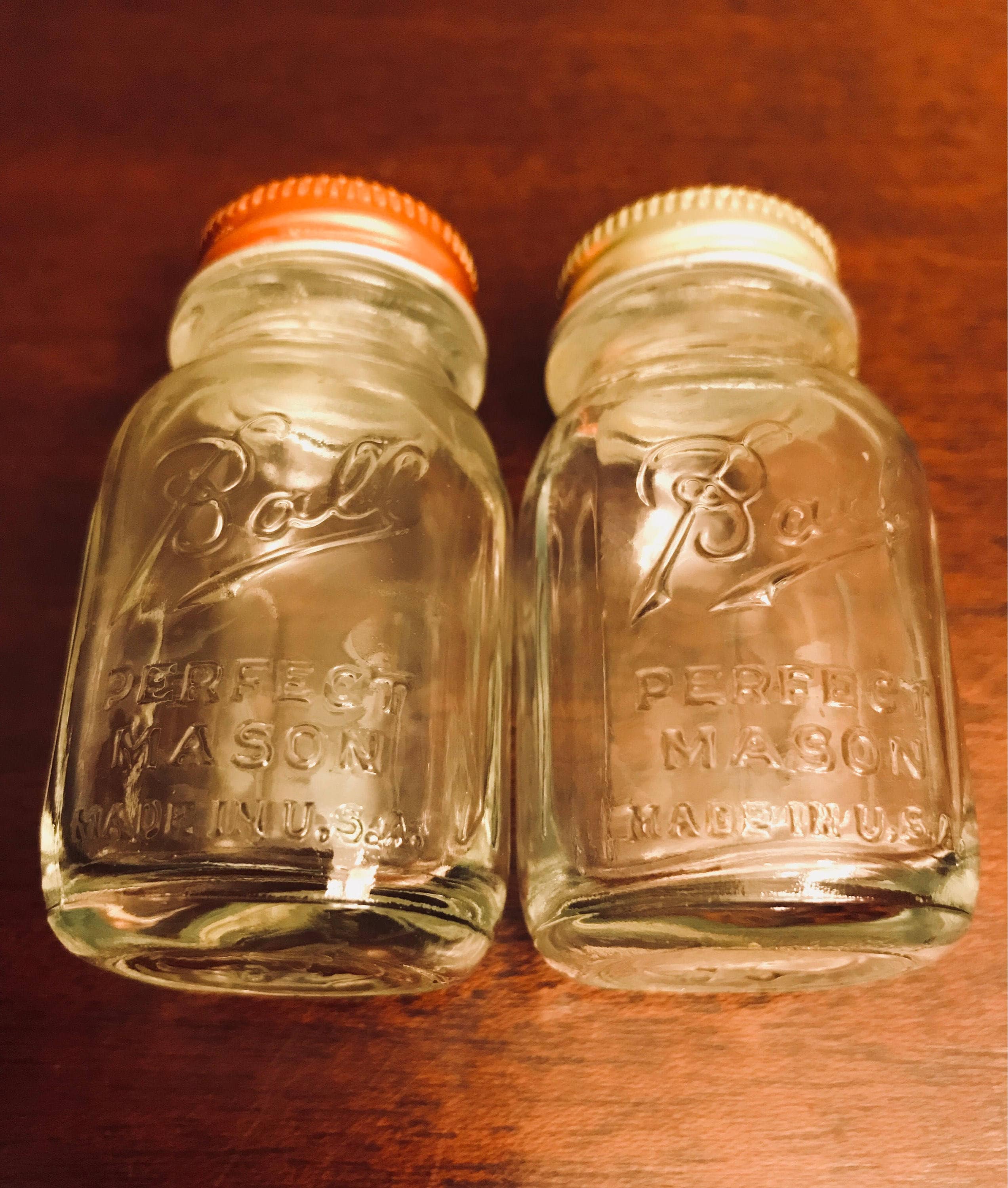 Vintage miniature Ball Jar set, Ball Perfect Mason Mini jars, miniature