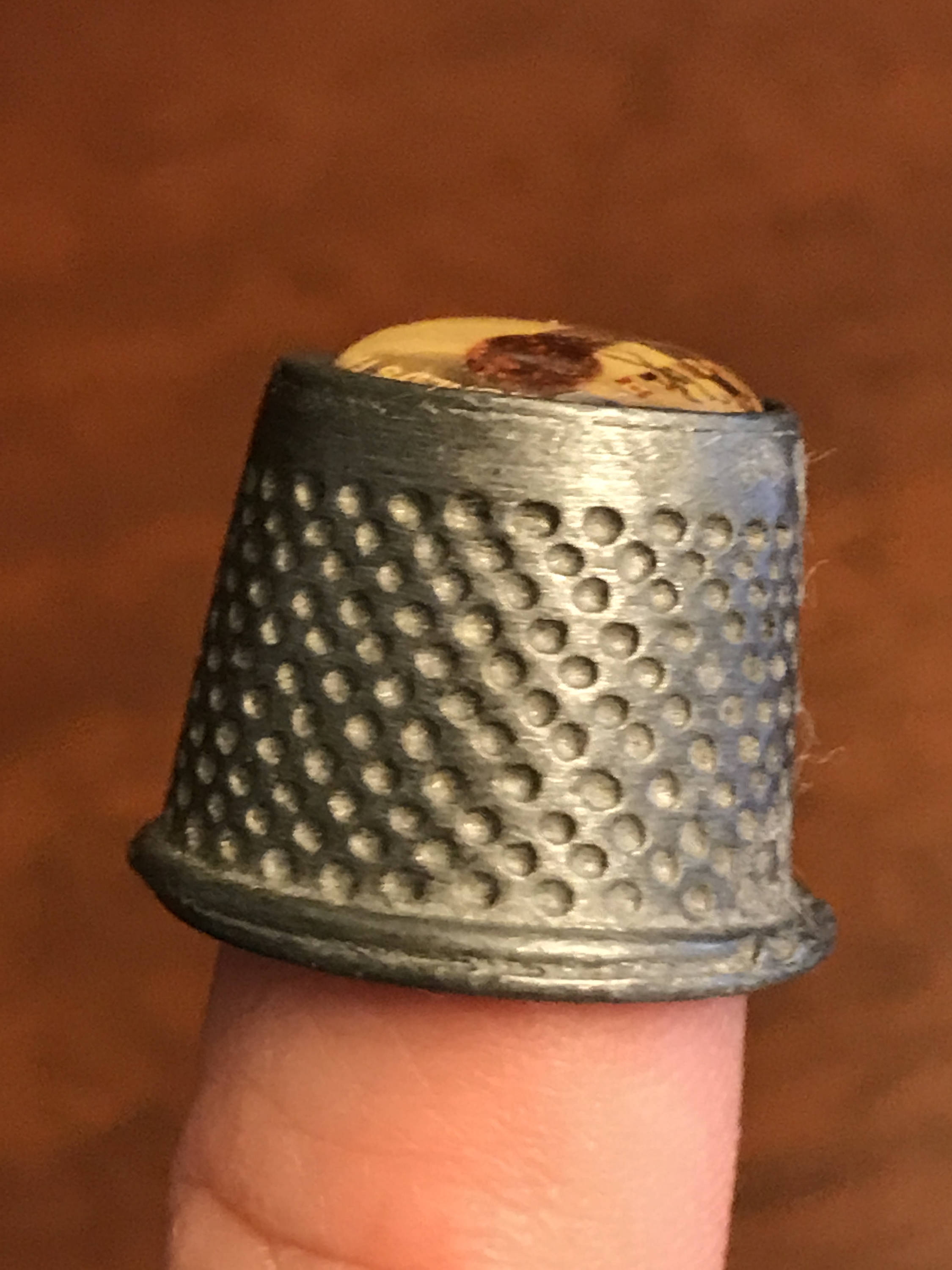 Vintage Worlds Fair Collectible Thimble, Pewter Thimble, Knoxville