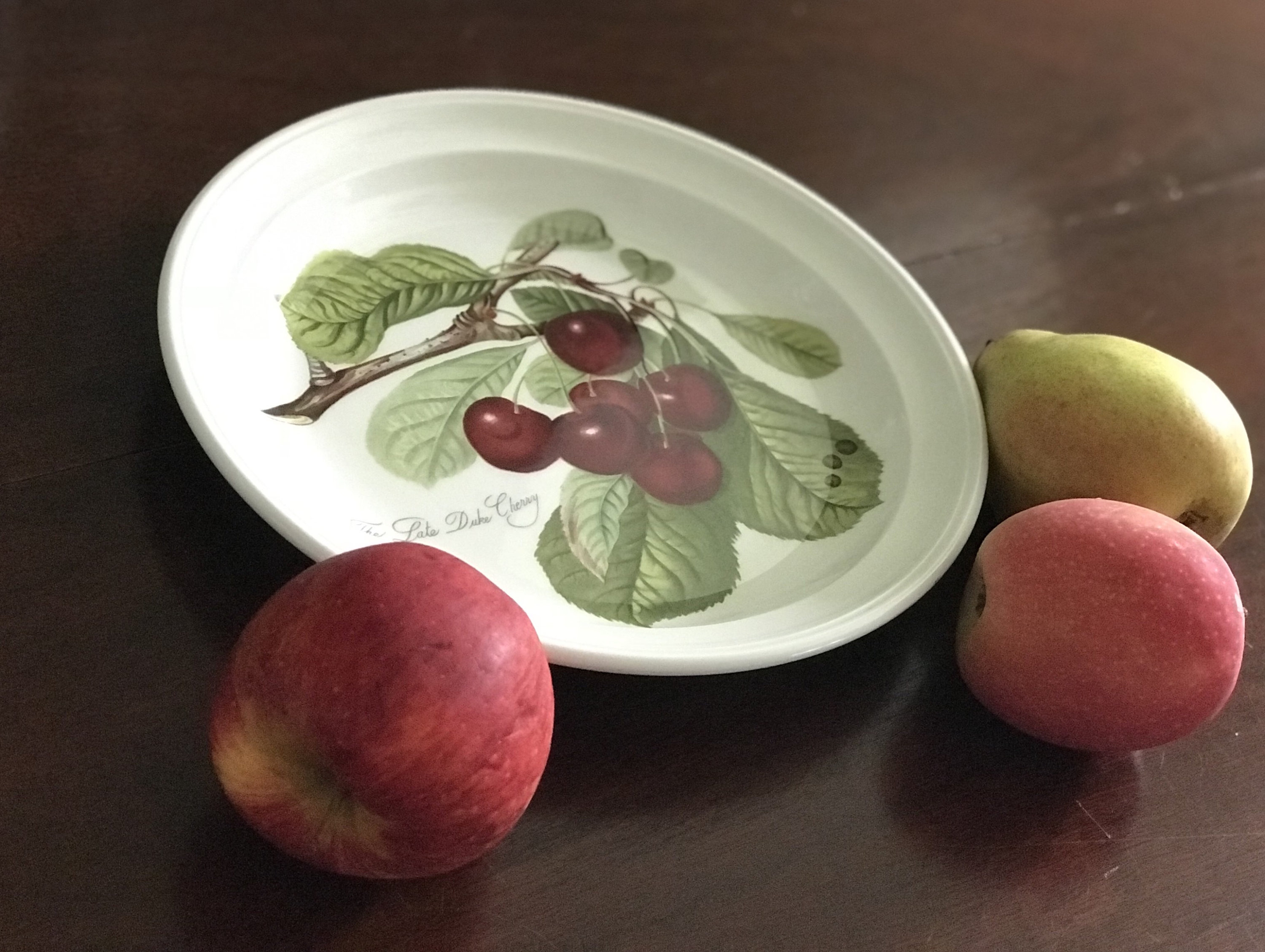 PORTMEIRION Collectors Display plate Cherry, Rustic Farmhouse Decor