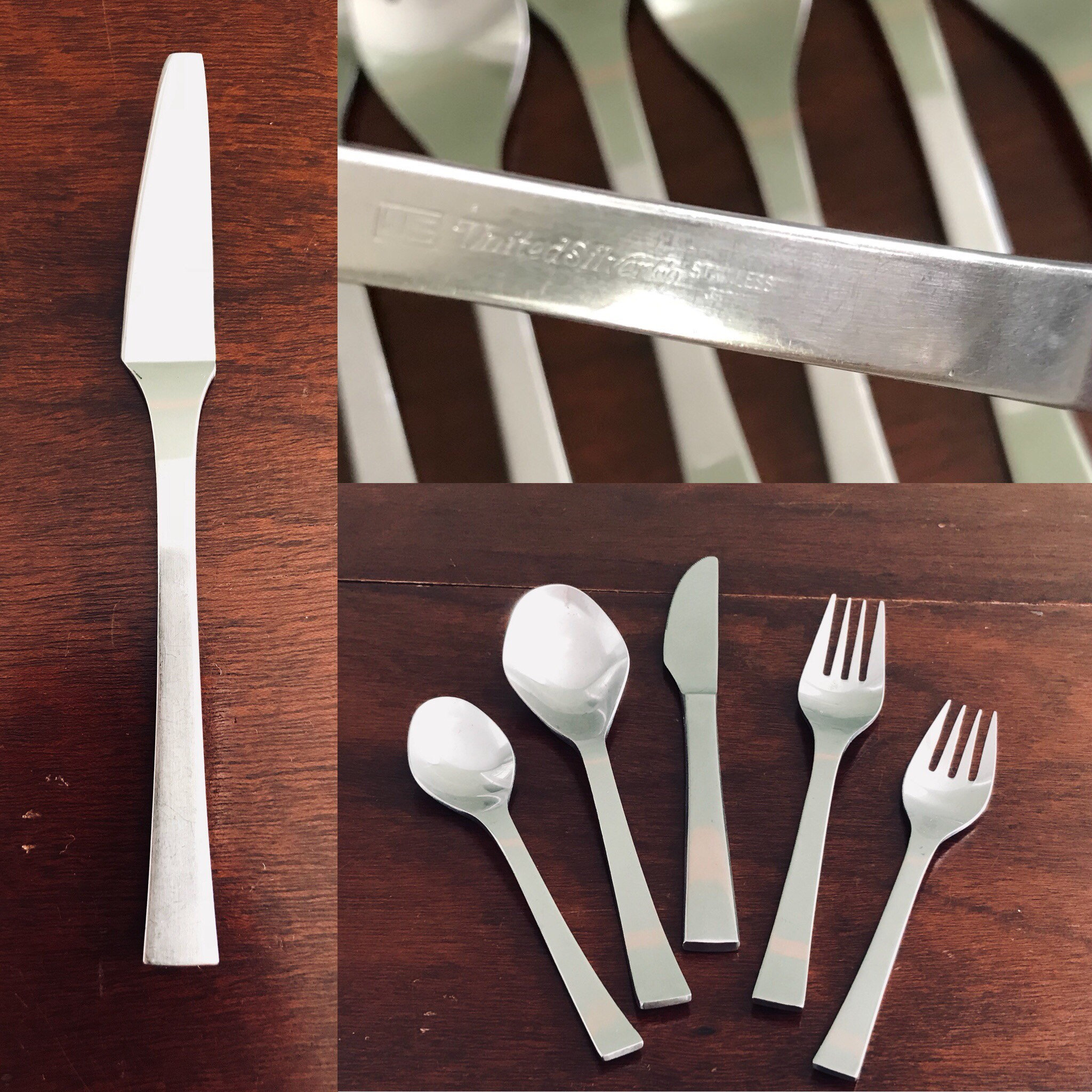 Vintage Stainless Flatware Set USI11 by United Silver Flatware service