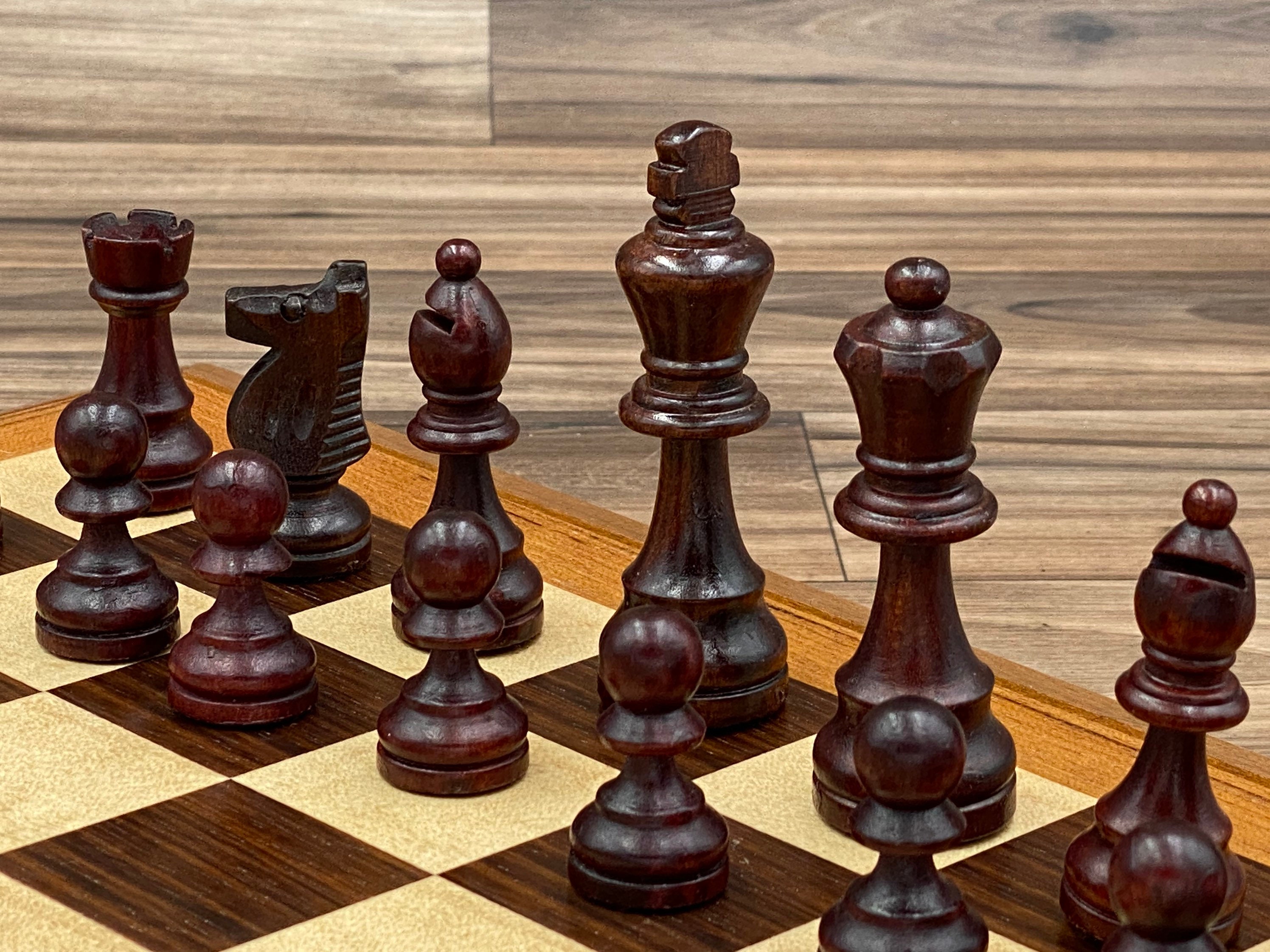 wooden chess pieces