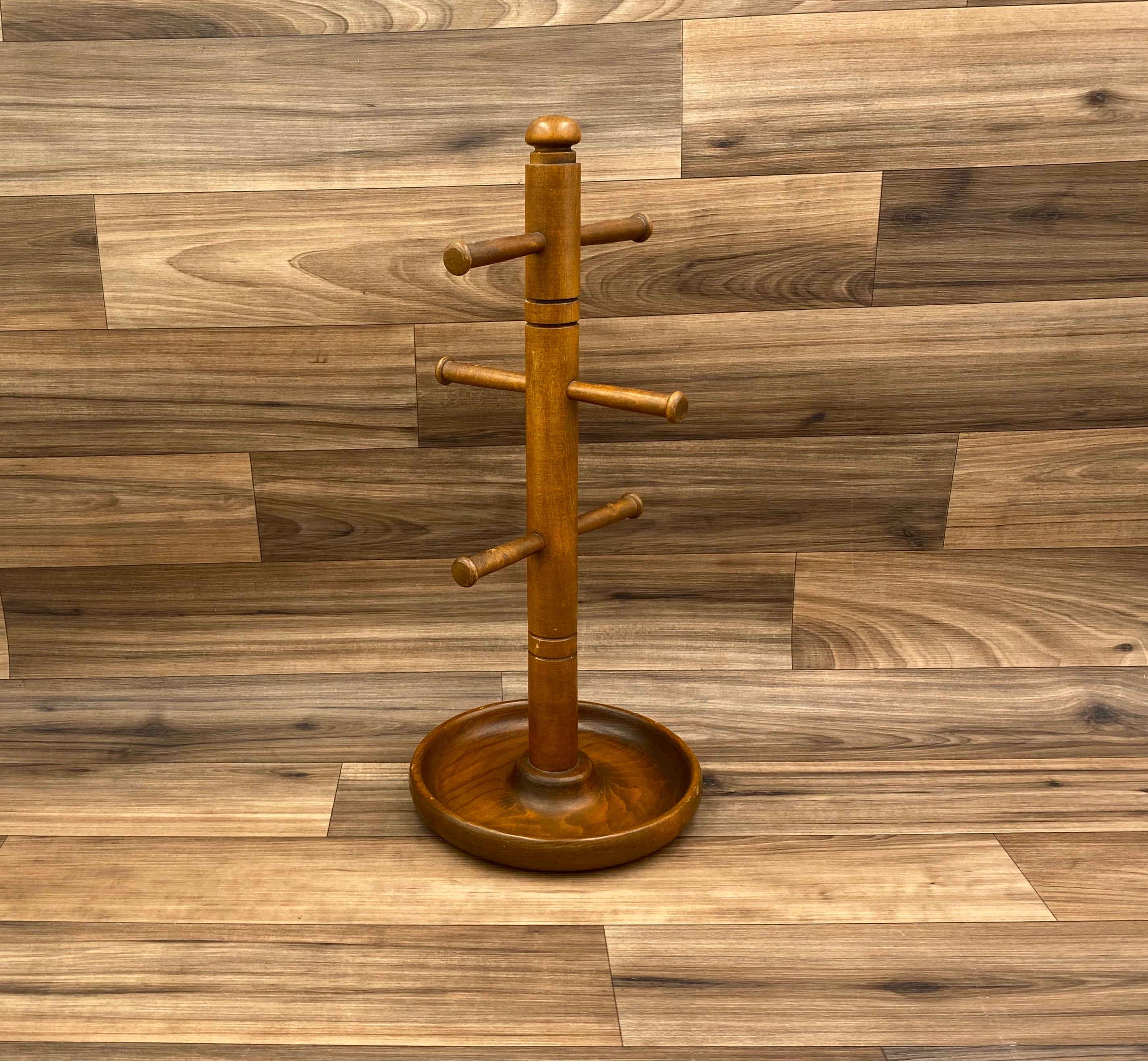 Rustic mug holder, Wooden Mug Tree, Cup Hanger, kitchen organization