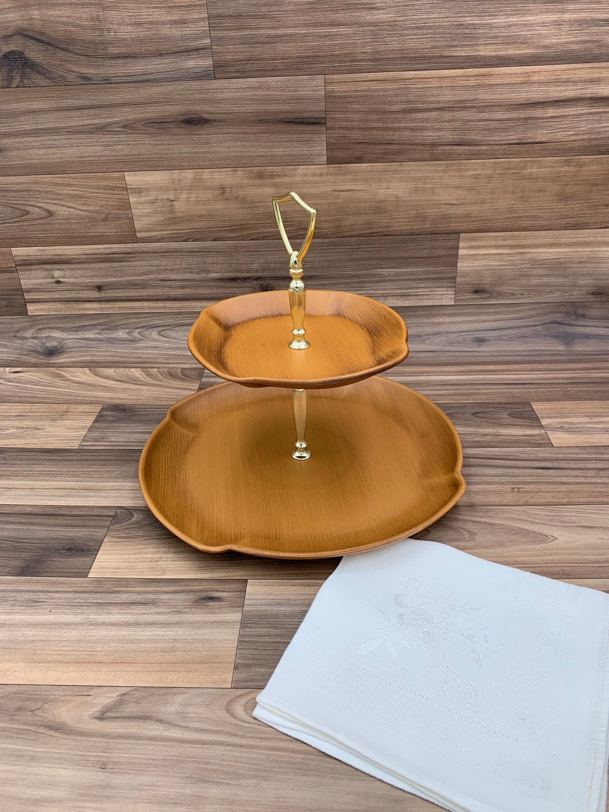 Tiered Serving tray Appetizer tray Rustic Home decor Tiered tray