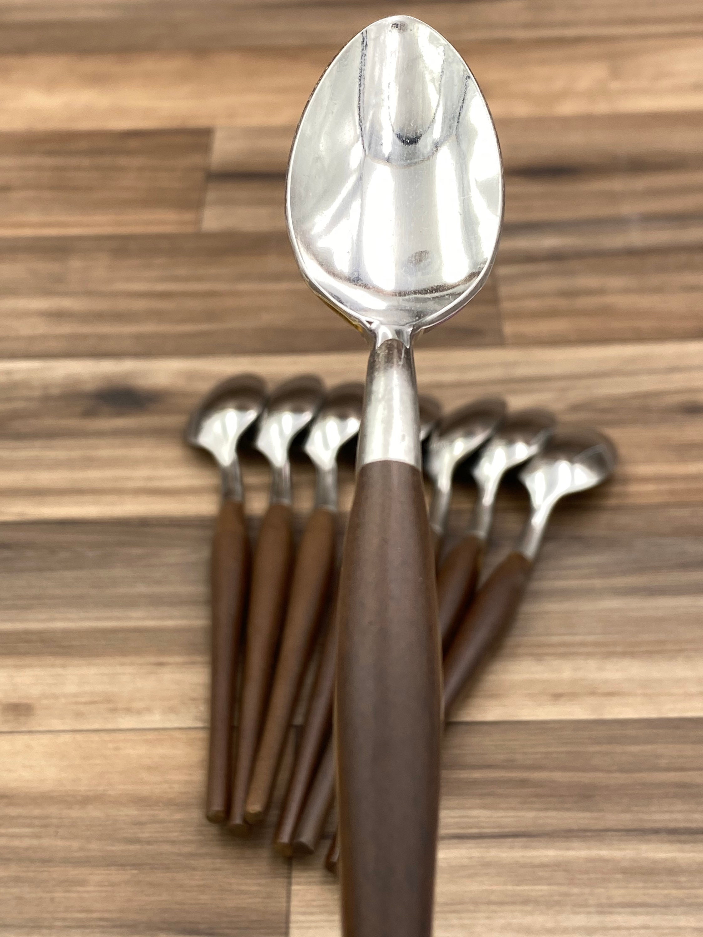 Danish Modern flatware Set, Cold Drink Spoons, Iced tea spoons, Foodie Gift