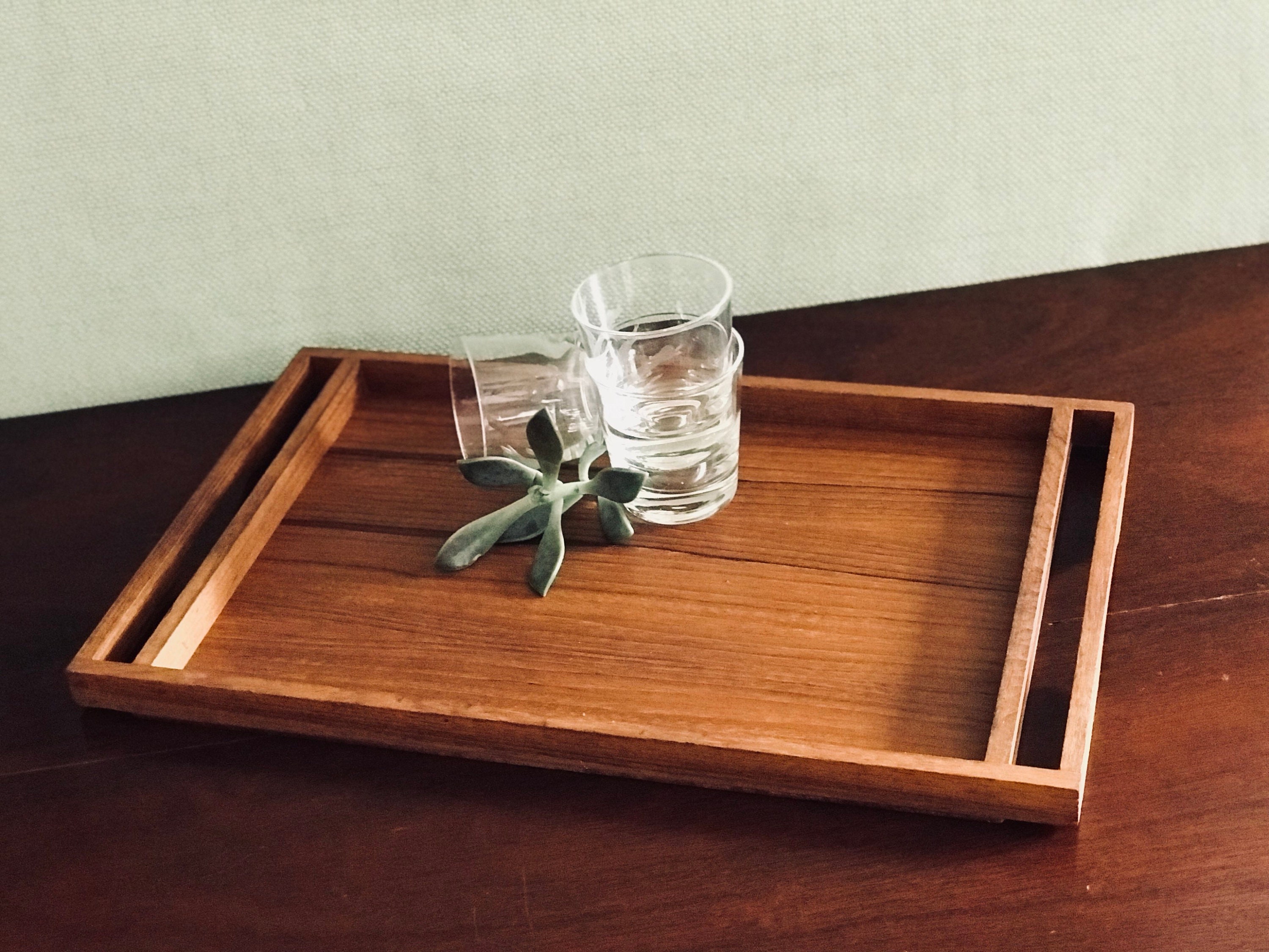 Selandia Teakwood Tray, Danish Modern Serving Tray, Vintage Serving
