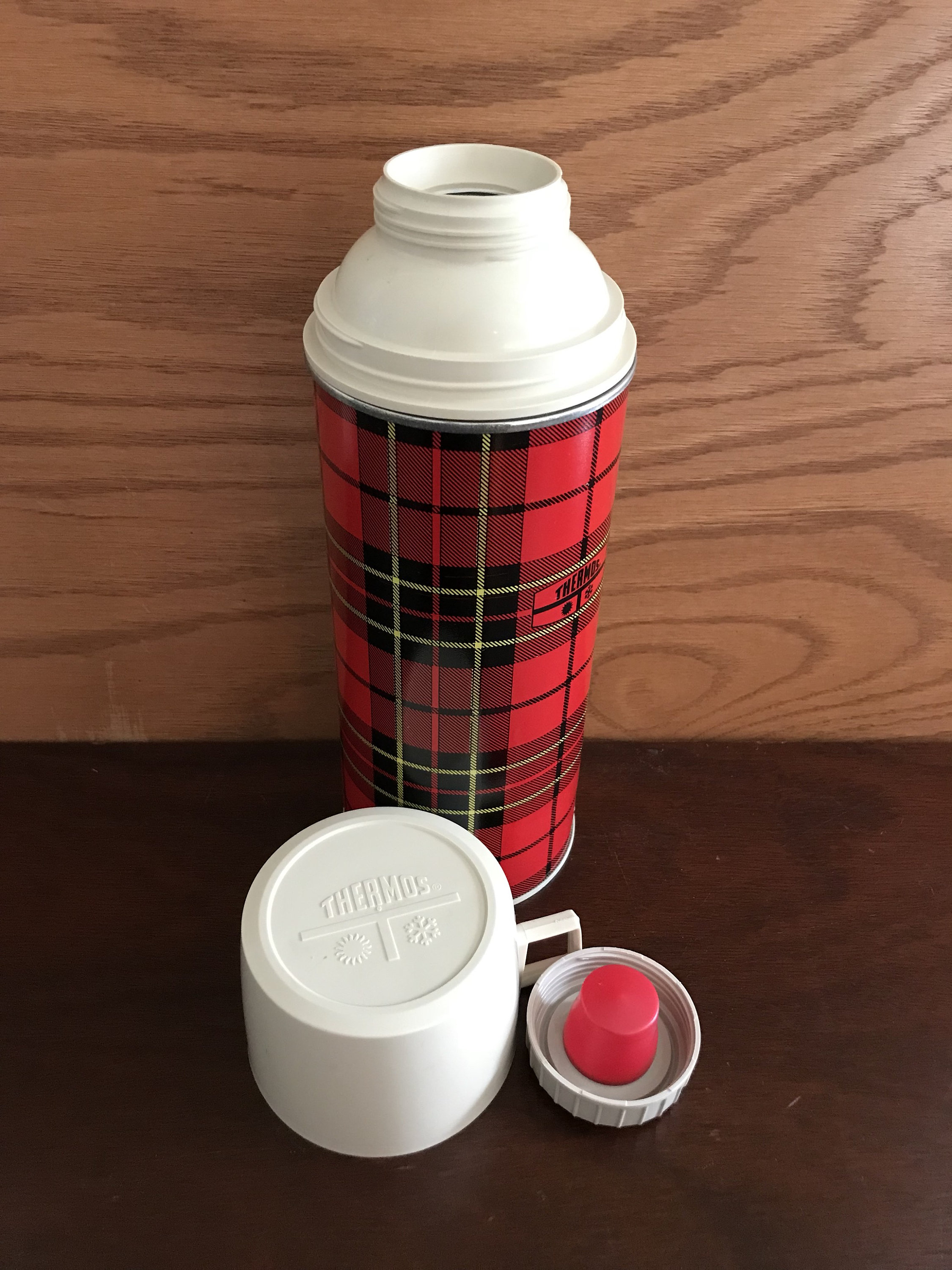 YOU PICK / Vintage Thermos / Vintage Red Plaid Thermos / Vintage Blue  Thermos / Vintage Barkcloth Thermos Cover / Vintage Brown Thermos 