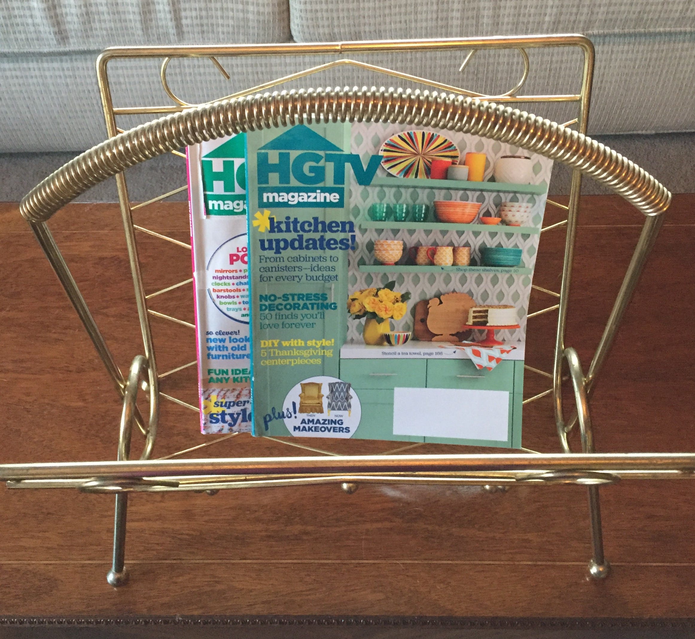 Earnest Sohn Atomic Magazine Record Rack, Mid Century magazine Rack ...