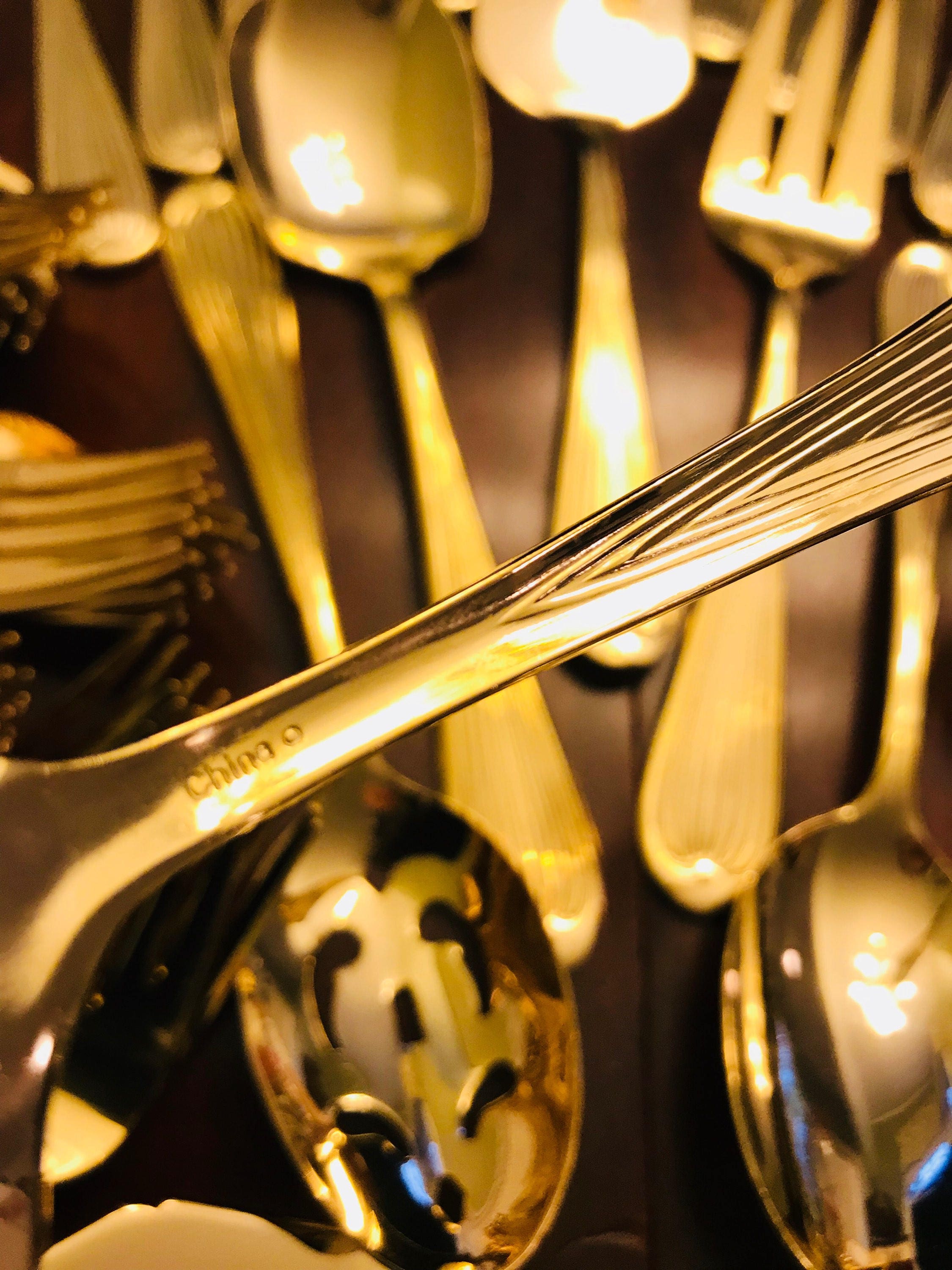 LAYAWAY PAYMENT 1 For DONNA Gold Flatware Set, complete 68 piece