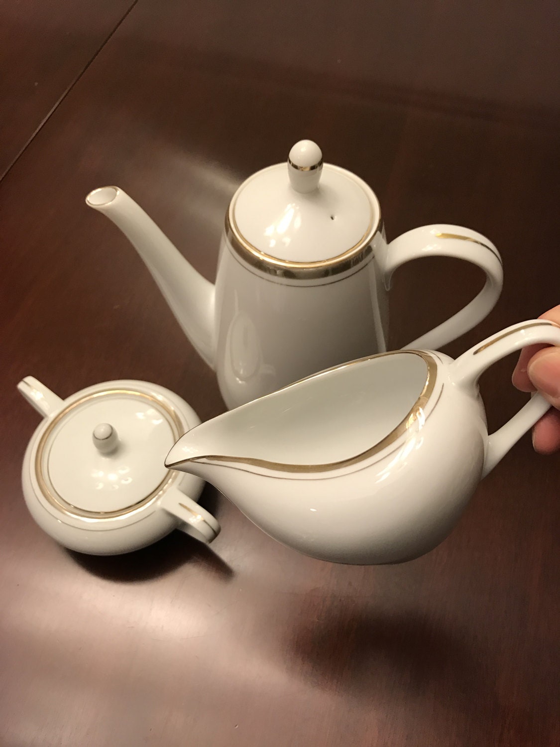 Vintage Tea Set, Coffee Service, Royalton Golden Elegance Fine China