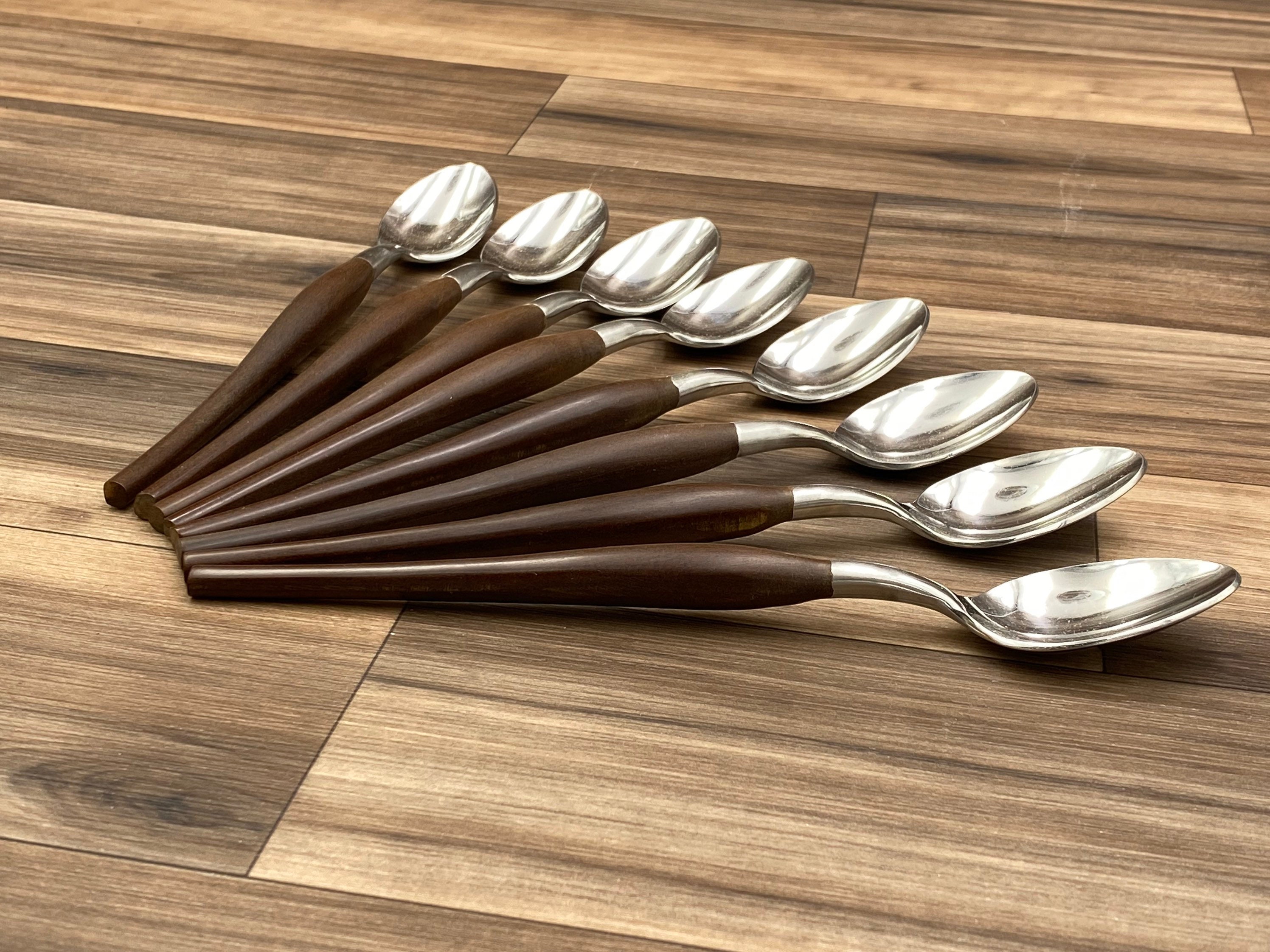 Danish Modern flatware Set, Cold Drink Spoons, Iced tea spoons, Foodie Gift