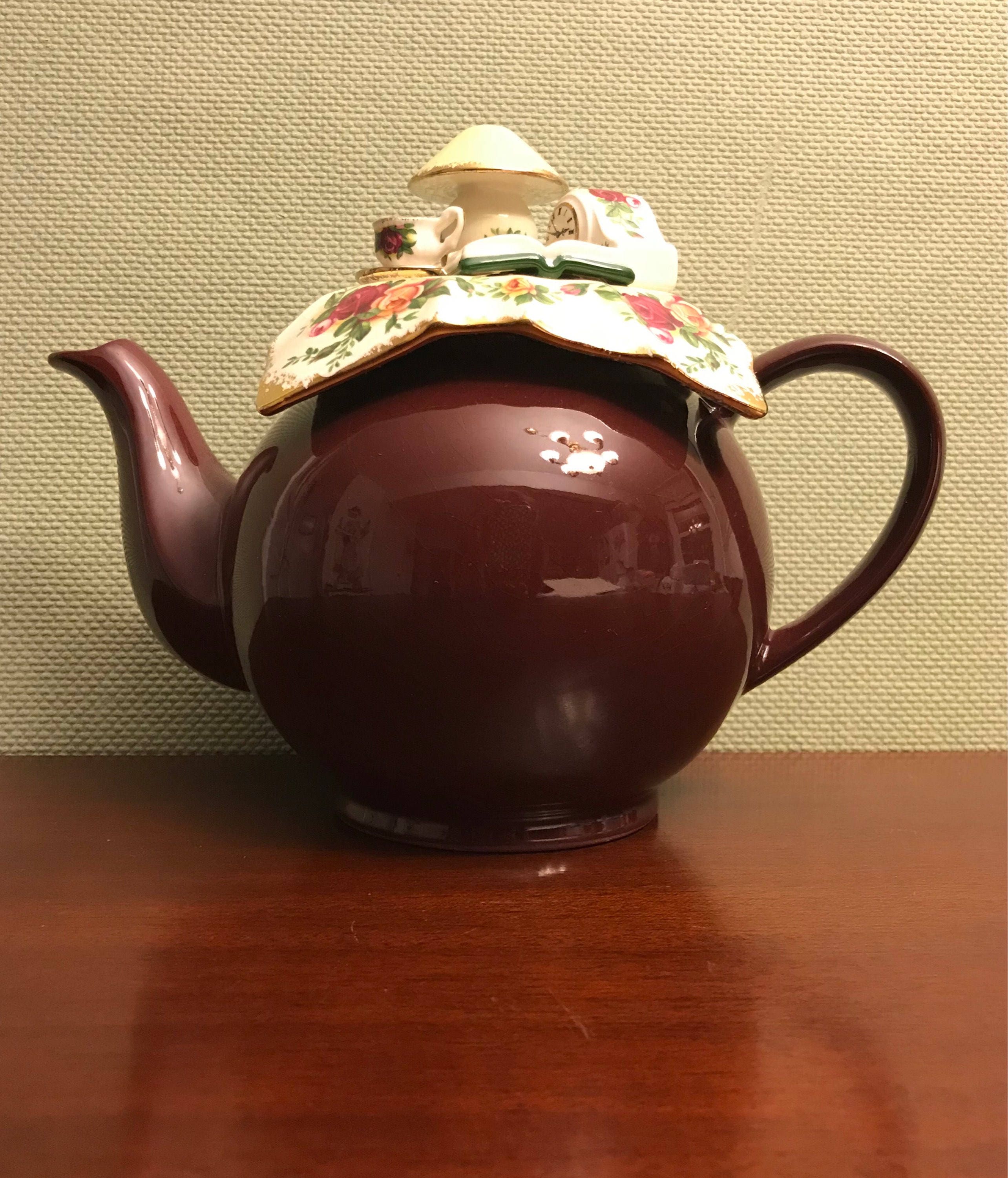 Vintage Teapot, Old Country Roses Teapot, Prince Albert Teapot, Mini