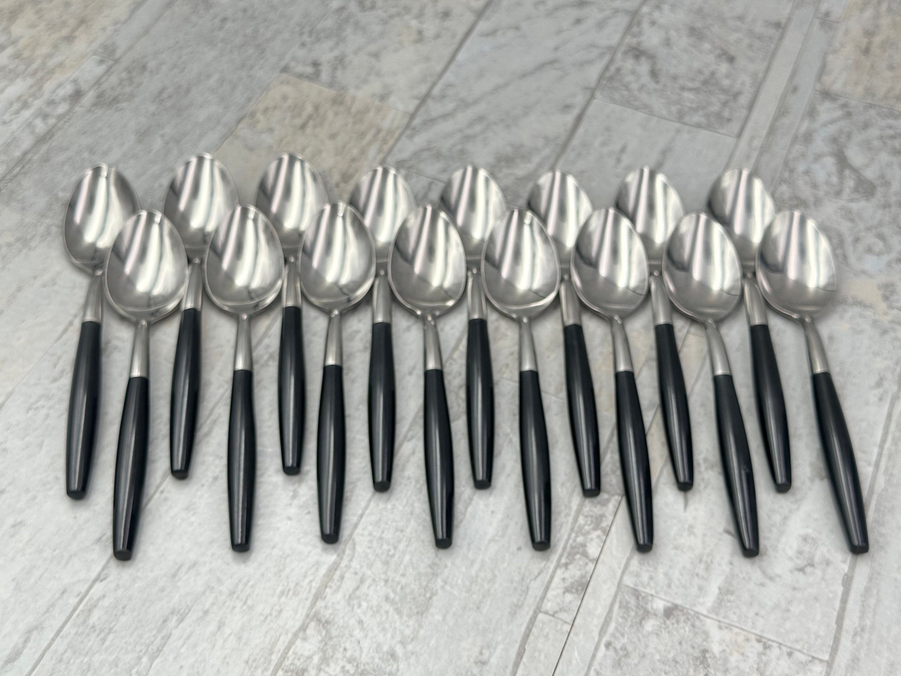 Black Handle Flatware - Foter