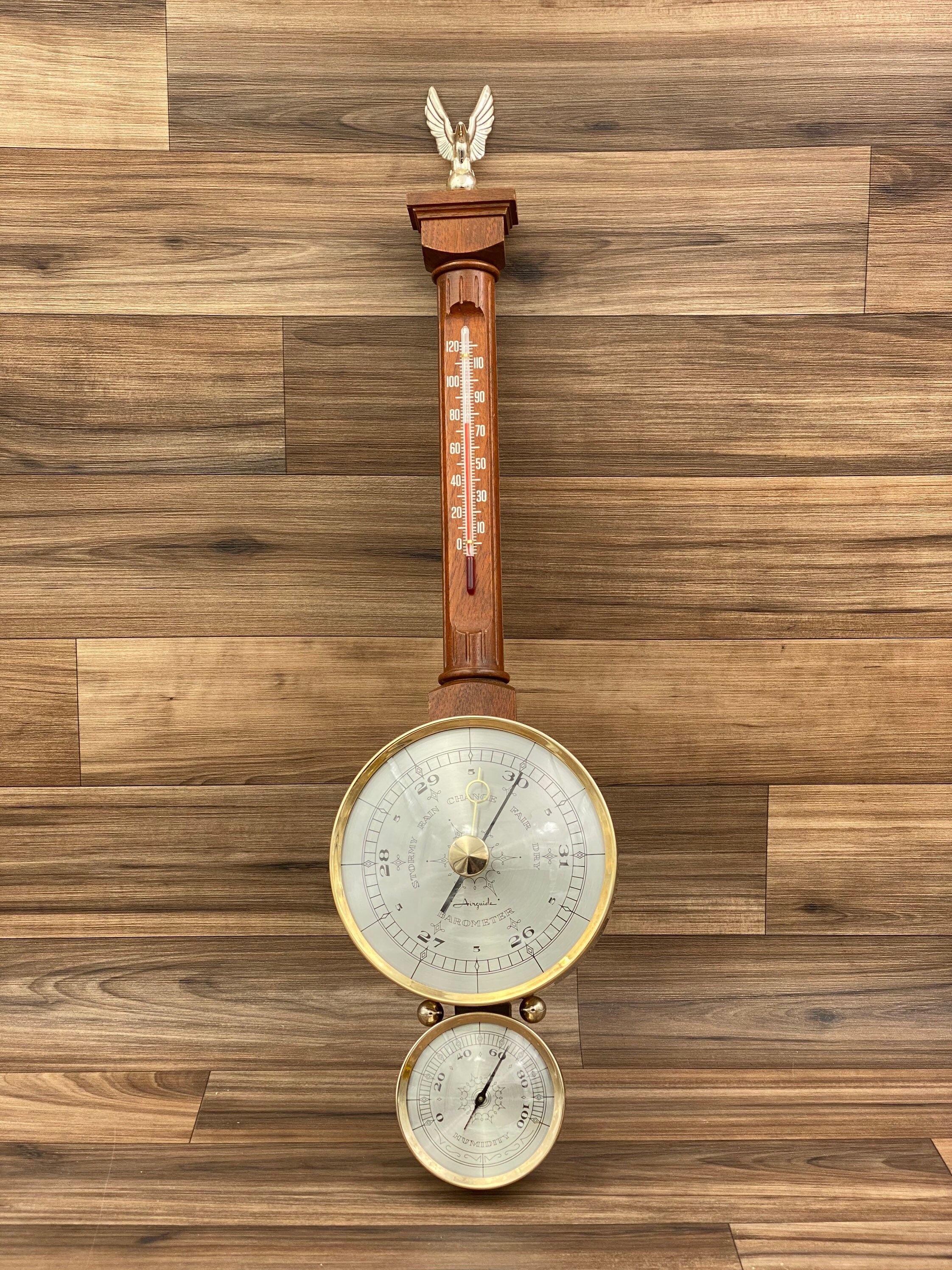 Airguide Weather Station, collectible Barometer Thermometer, Federal