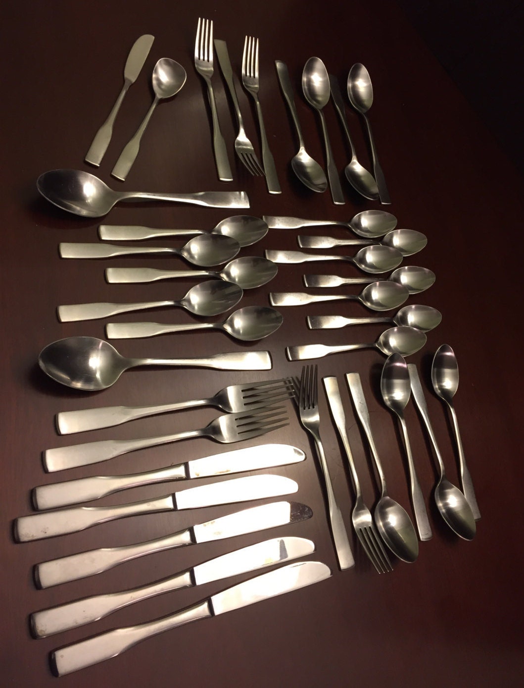 Rochester Stainless Steel Vintage Oneida Flatware 48 Pieces