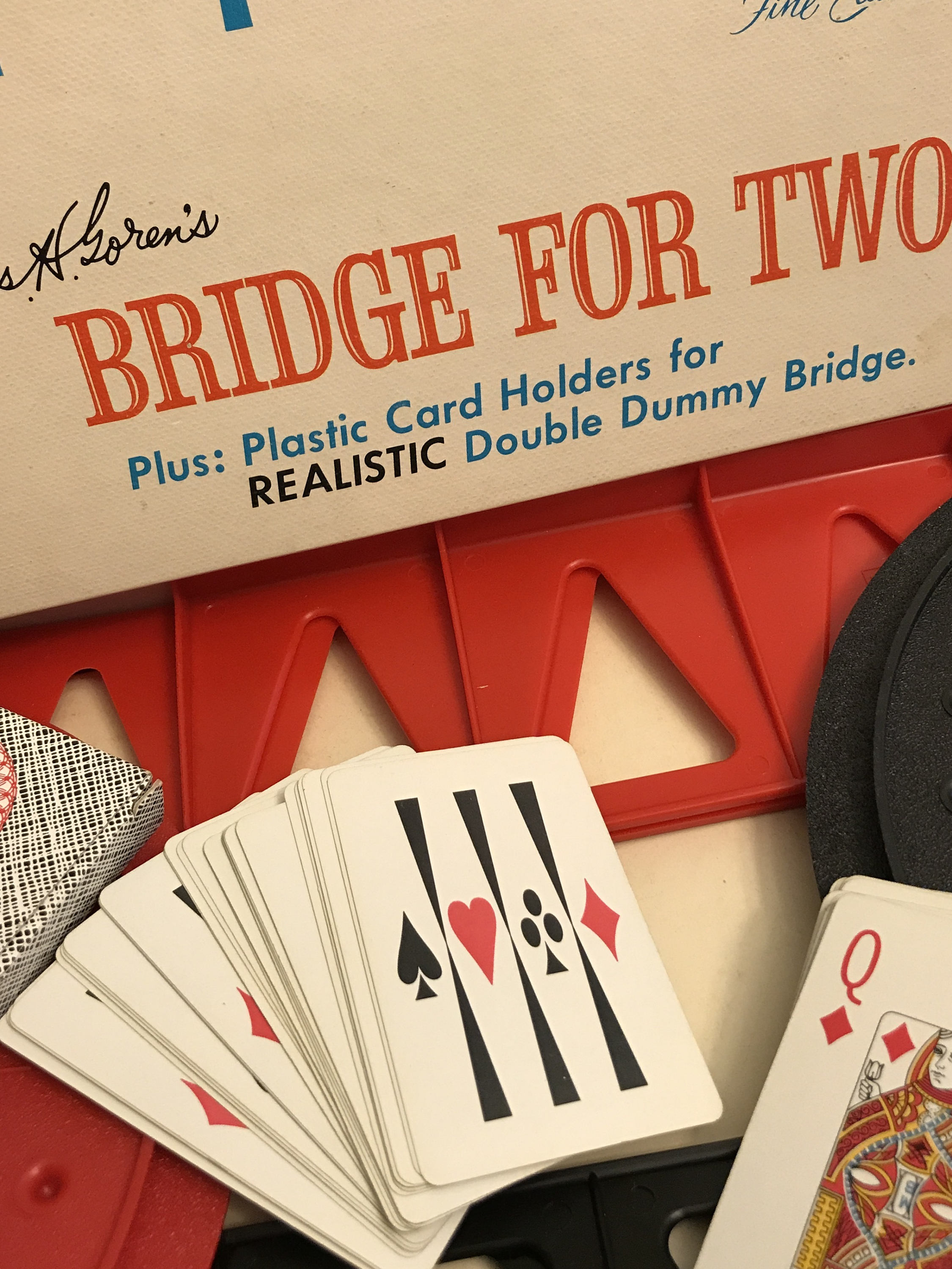 Vintage Bridge for Two Card game, 1960s Bridge Game, Complete Bridge Game, Chas H Goron edition