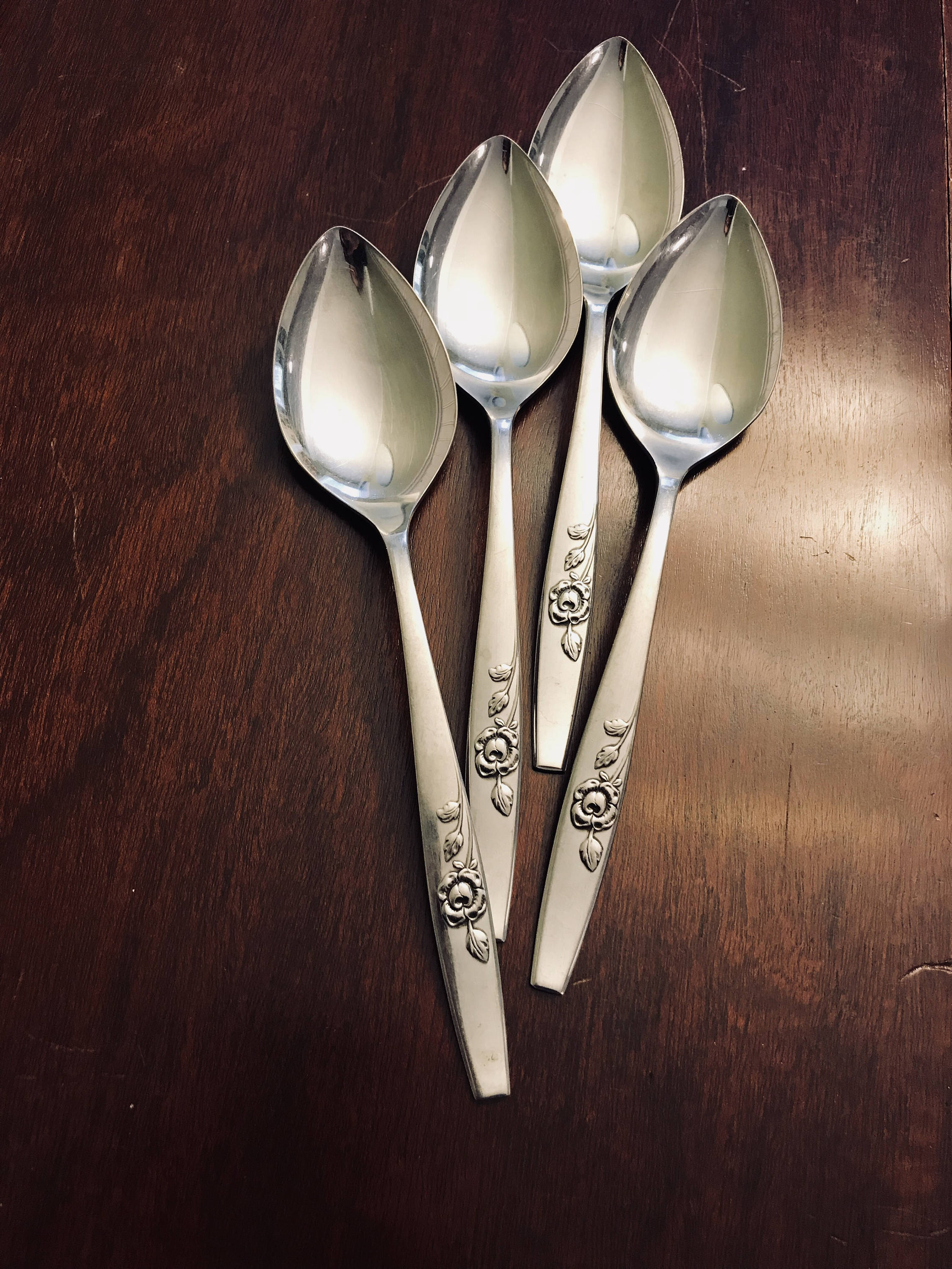 Vintage Oneida Serving Spoon, Our Rose serving spoon, Scientific