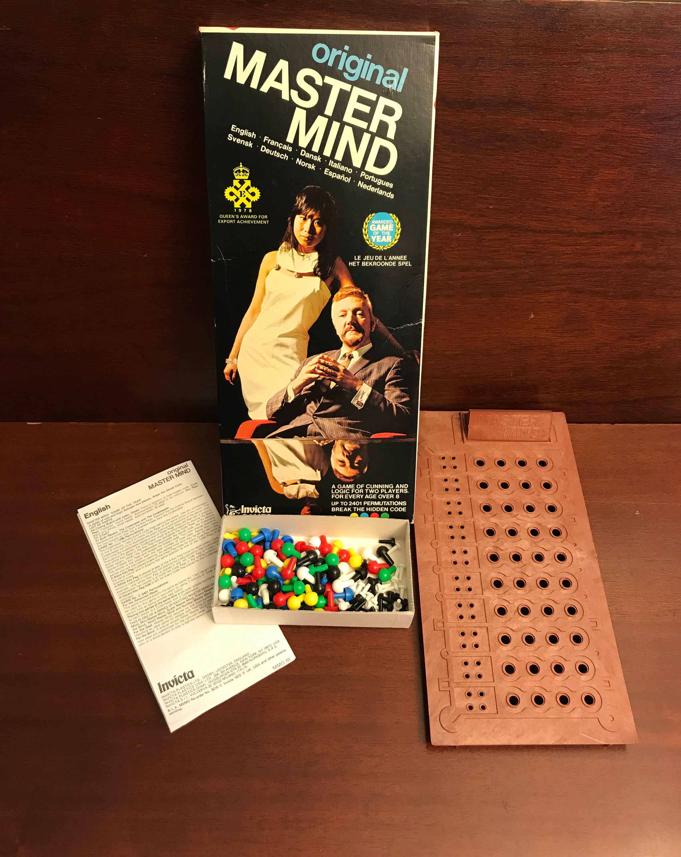 Vintage Mastermind Game, Challenging Game of cunning and Logic, Code ...