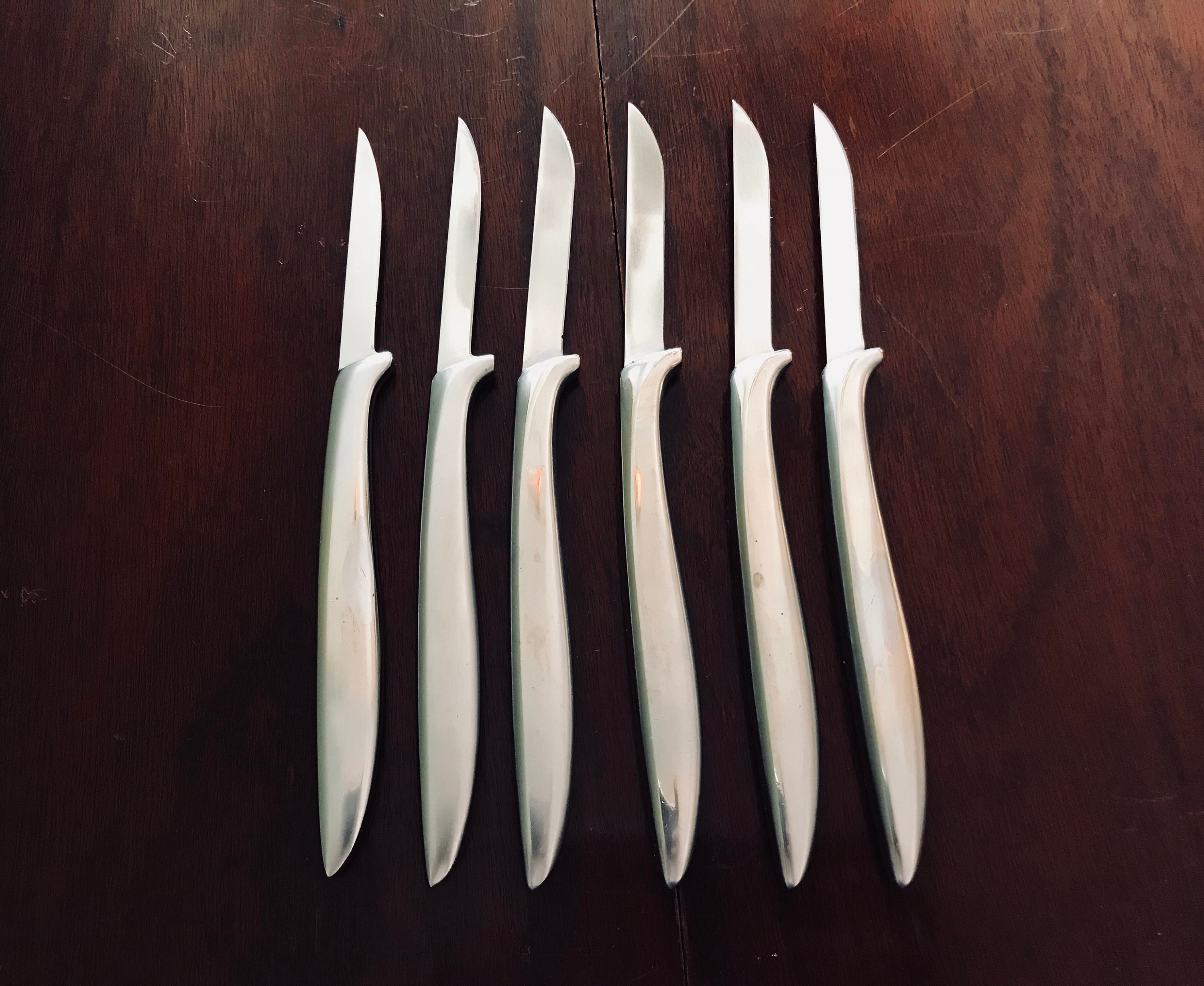 Vintage Gerber steak knife set, Gerber Miming Legendary blades Stainless  steel Knife set, 6 Steak knives, XX blades, silverware knife set