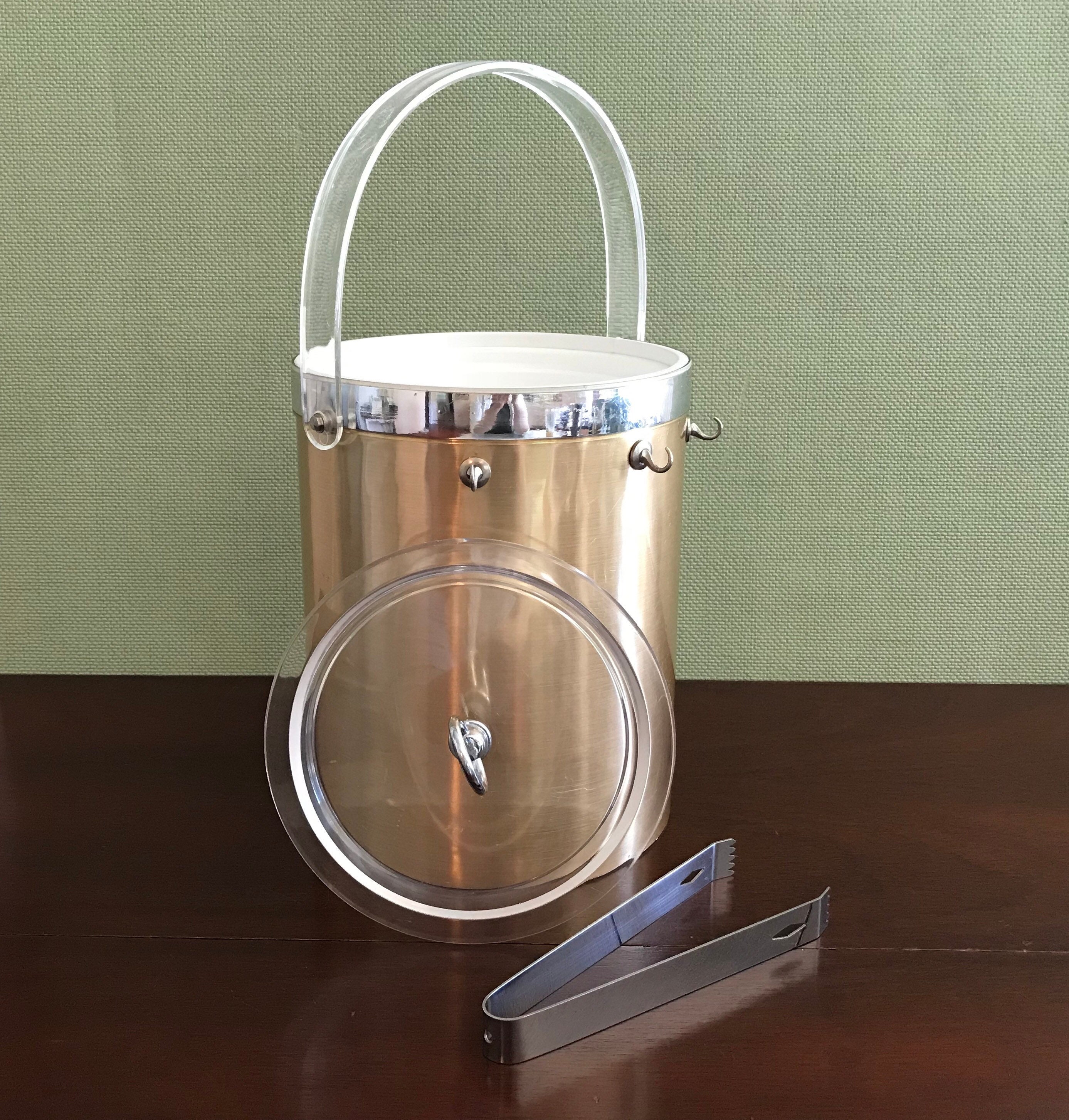 Briard Gold Ice Bucket Hollywood Regency Ice Bucket Etsy