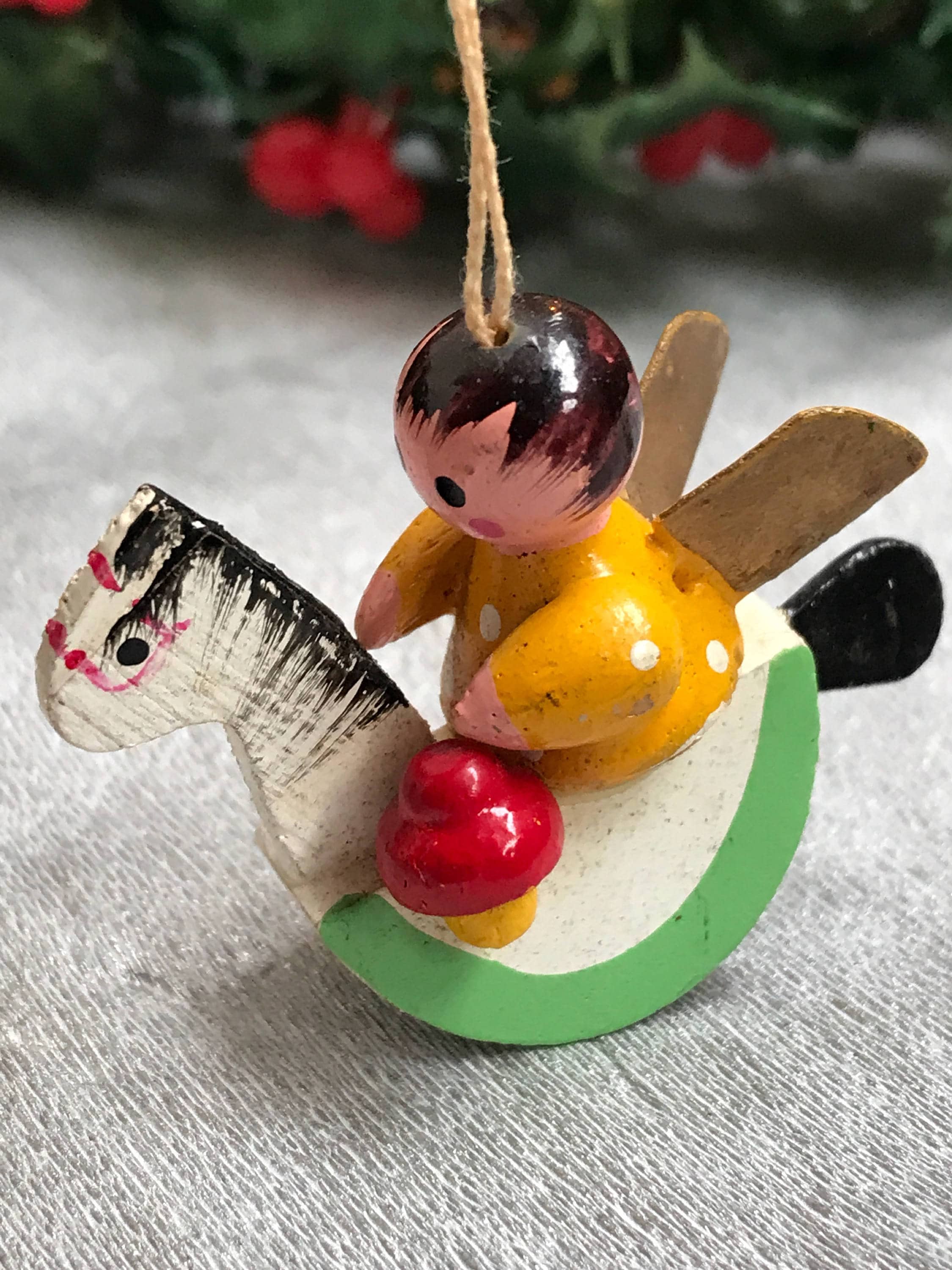 Vintage Wooden Christmas Ornaments 